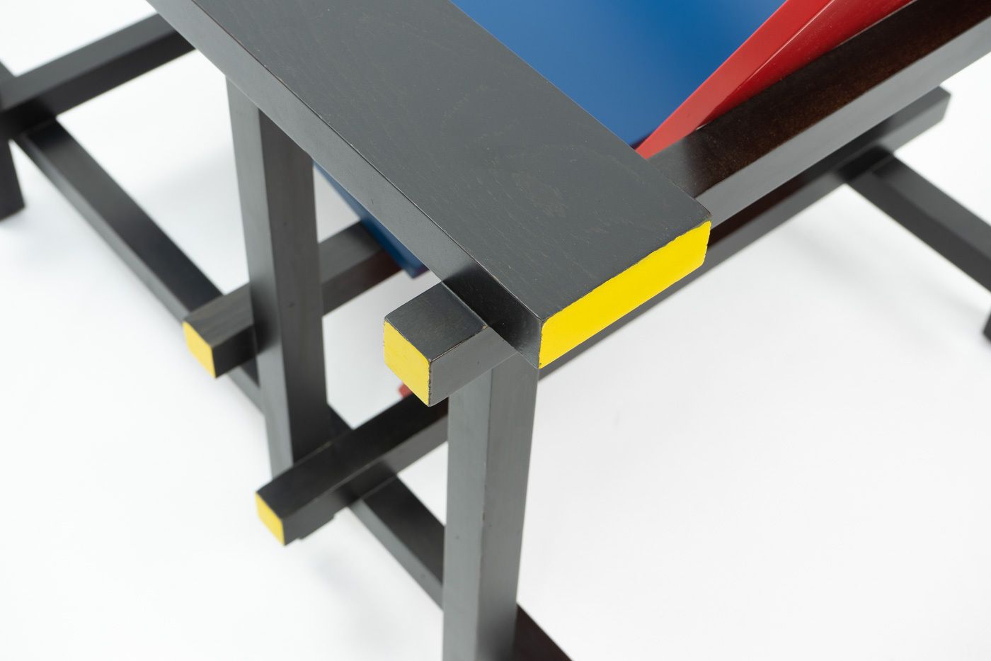 1775.0 Rietveld Red & Blue Chair By Cassina, 1970s photo