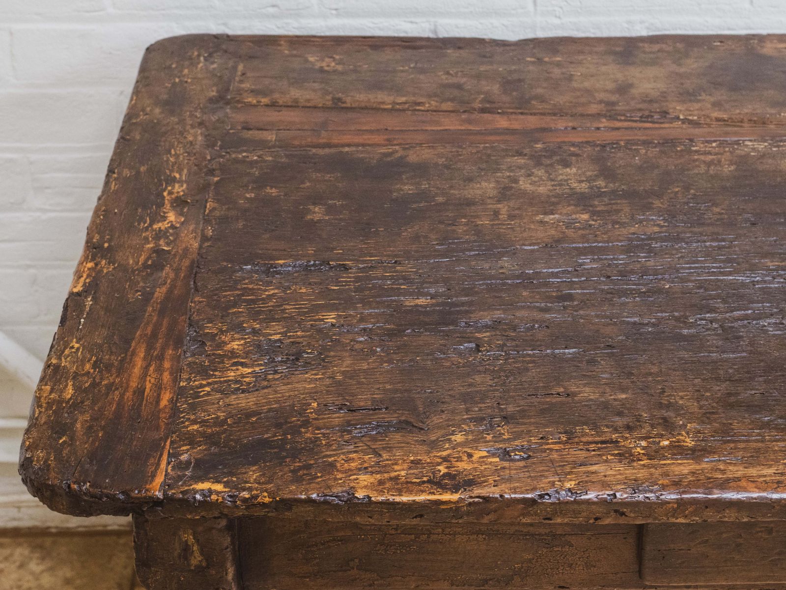 Furniture Antique 17th Century Franco Flemish Walnut Refectory Table photo