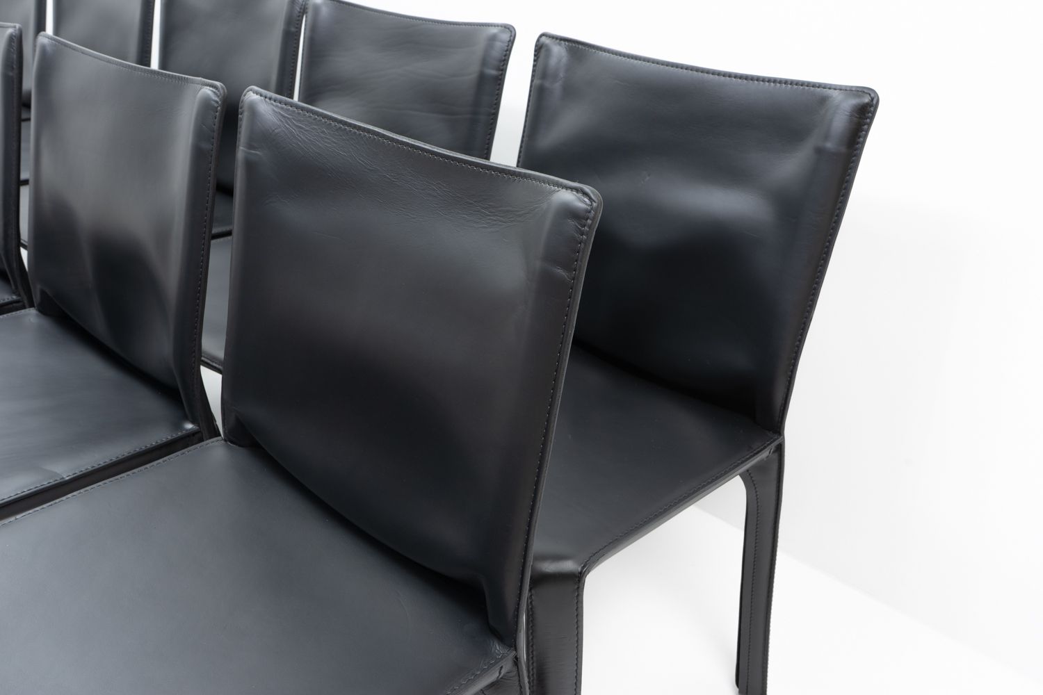 photo for sale Mario Bellini For Cassina Cab 412, Set Of 10, 1990s
