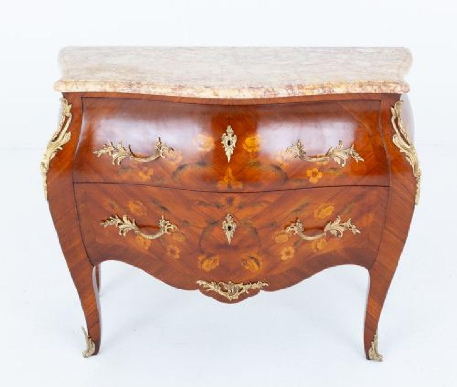 French Empire Commode Bombe Chest Drawers photo furniture
