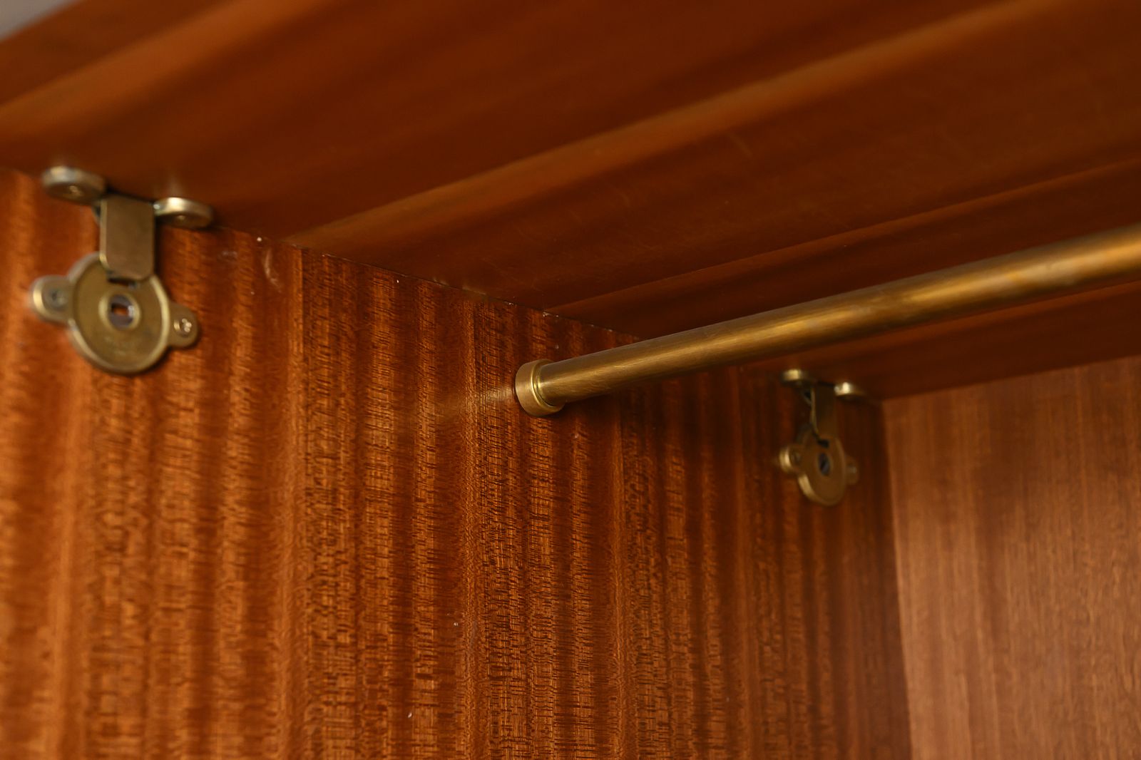 Meredew Mid Century Walnut Veneer Large Wardrobe photo Furniture