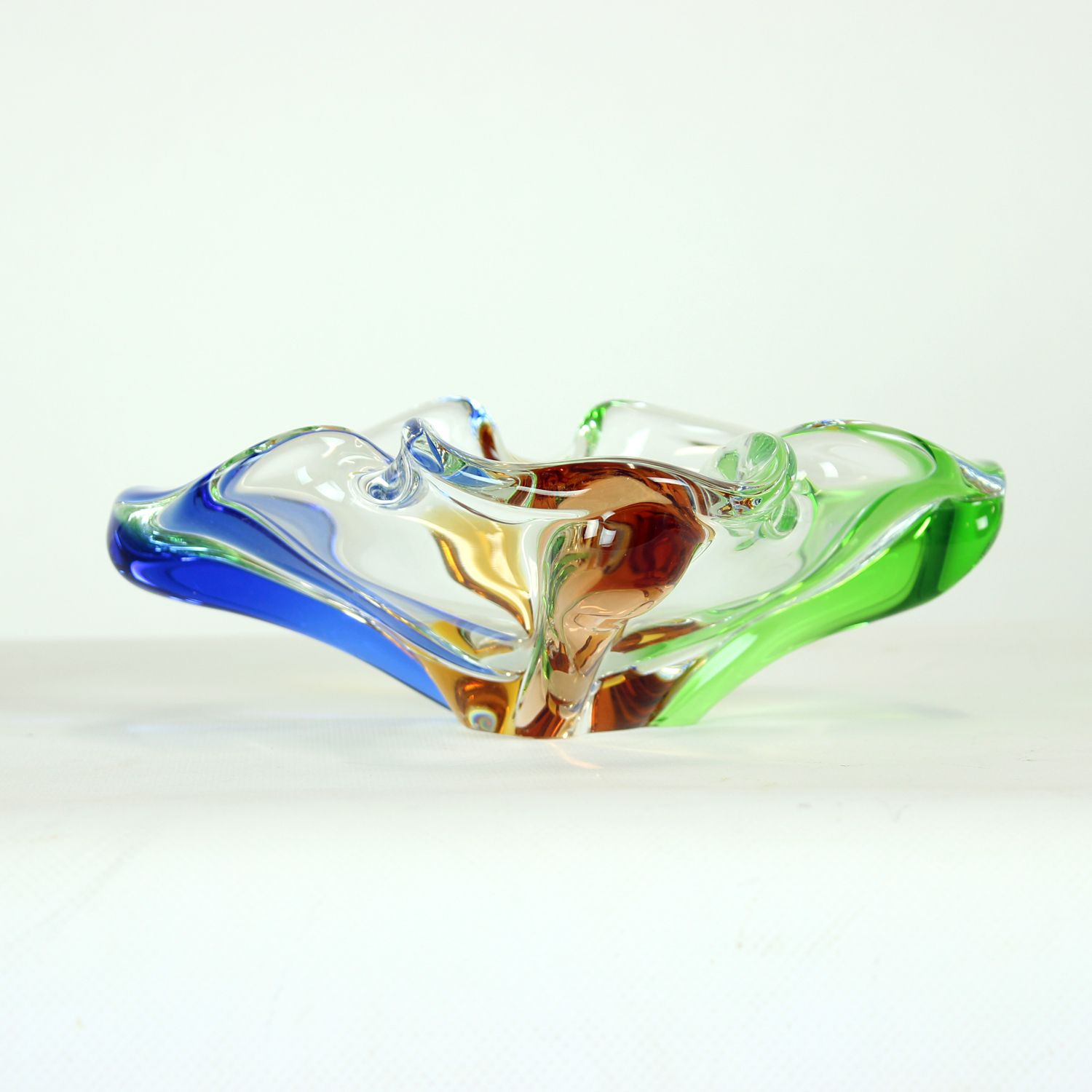 Design Art Rhapsody Collection Glass Bowl By Frantisek Zemek, Czechoslovakia 1960s photo Home Decor