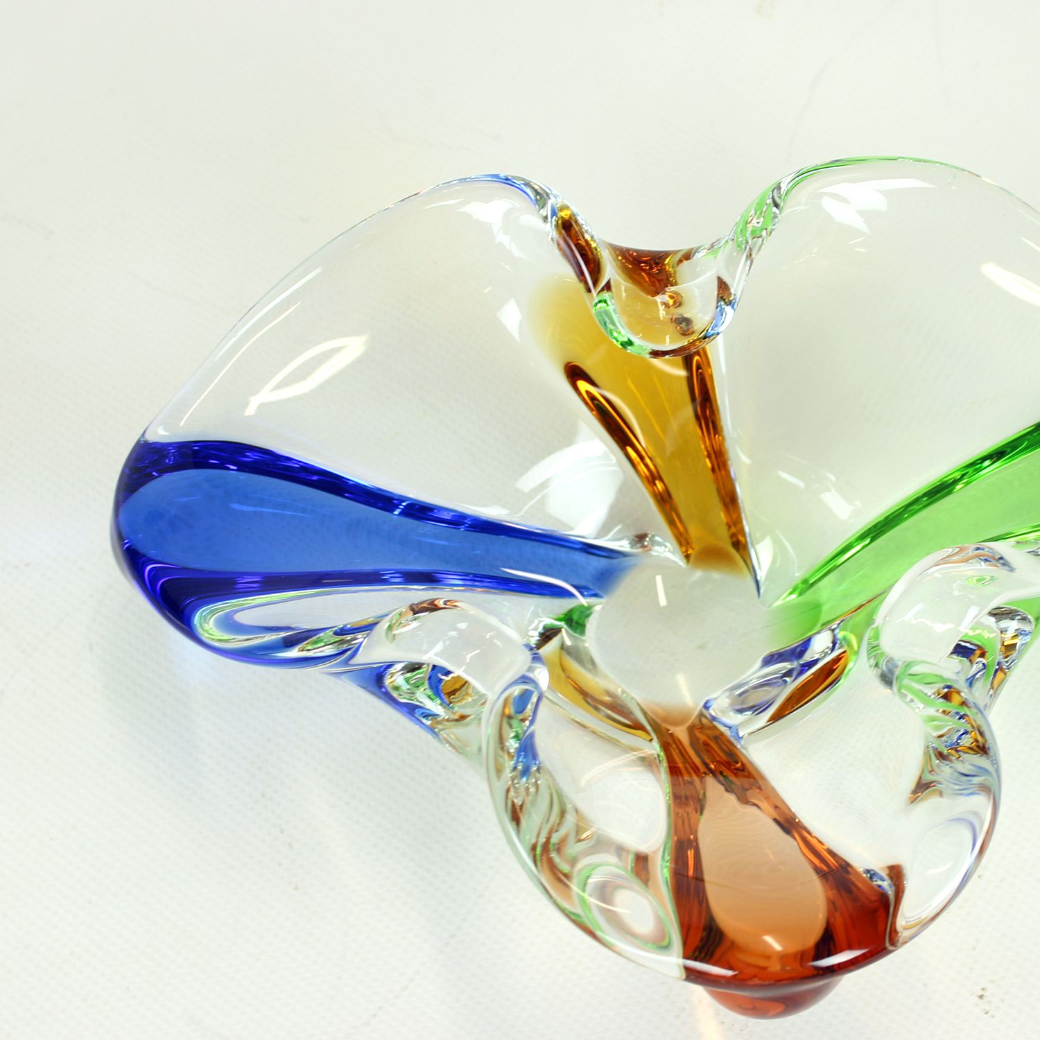Design Art Rhapsody Collection Glass Bowl By Frantisek Zemek, Czechoslovakia 1960s photo 250.0