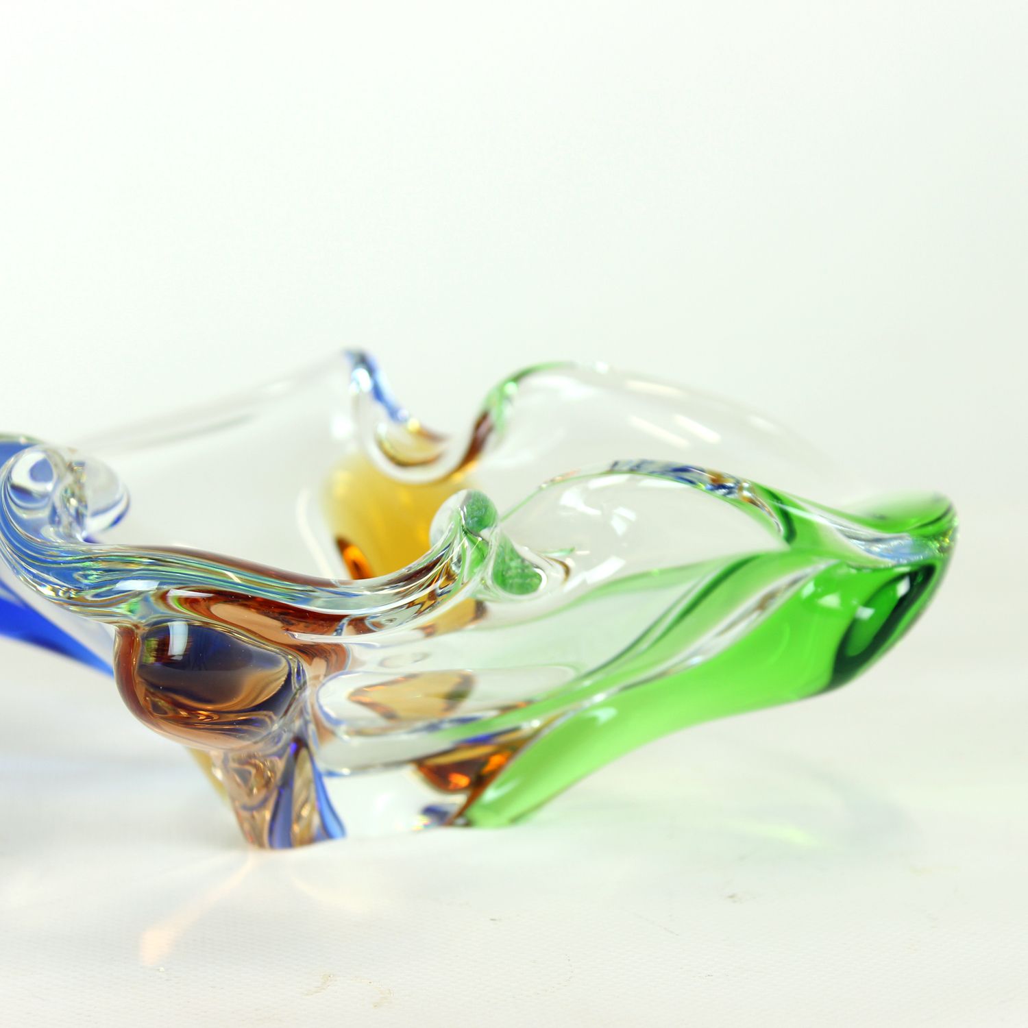 photo furniture Design Art Rhapsody Collection Glass Bowl By Frantisek Zemek, Czechoslovakia 1960s
