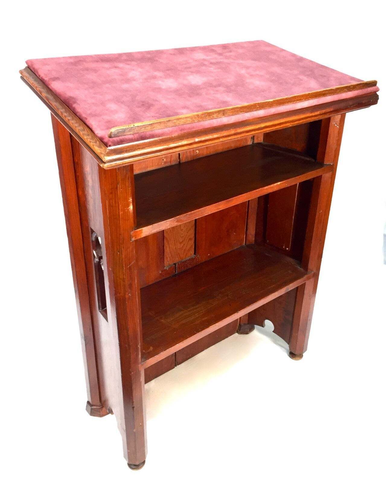 Antique Wooden Order Of Buffaloes Used Lectern / Book Stand Restaurant C.1900 photo 449.0