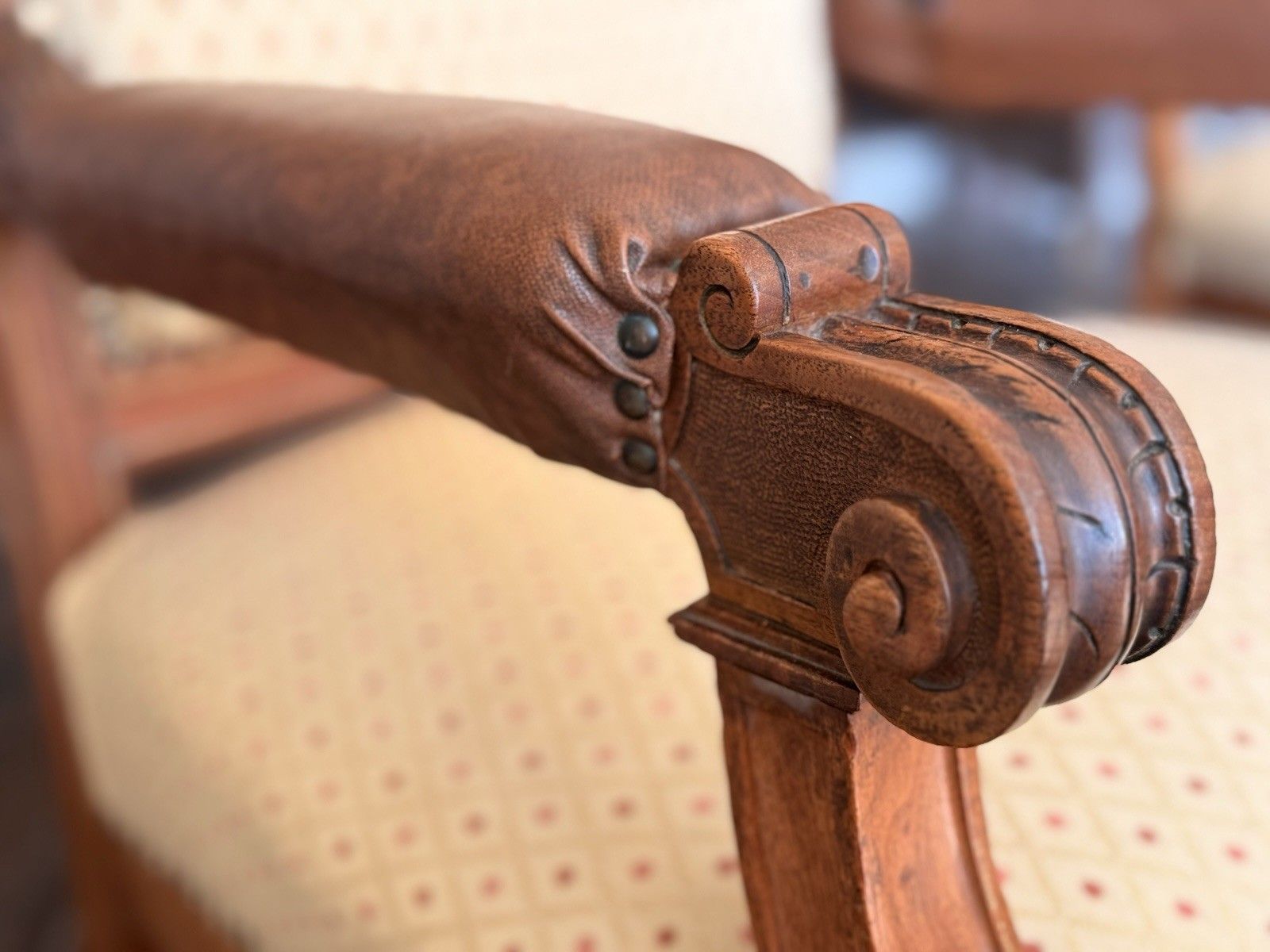 photo furniture Exceptional Quality Antique Bavarian Elbow Lady's Gentlaman's  Arm Chairs C 1800
