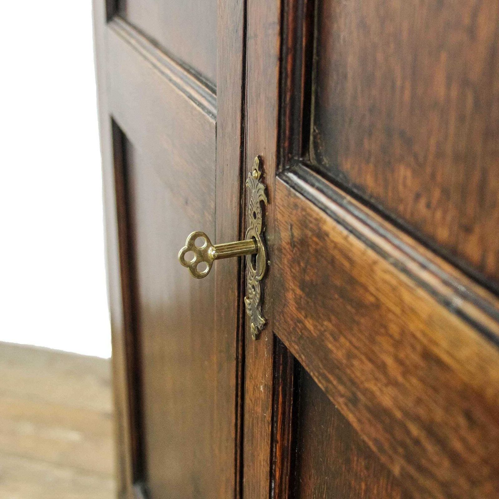 photo for sale Antique 19th Century Welsh Oak Corner Cabinet | Antique Furniture | Cupboards | Antique Storage | Display Cabinet (M 6355)