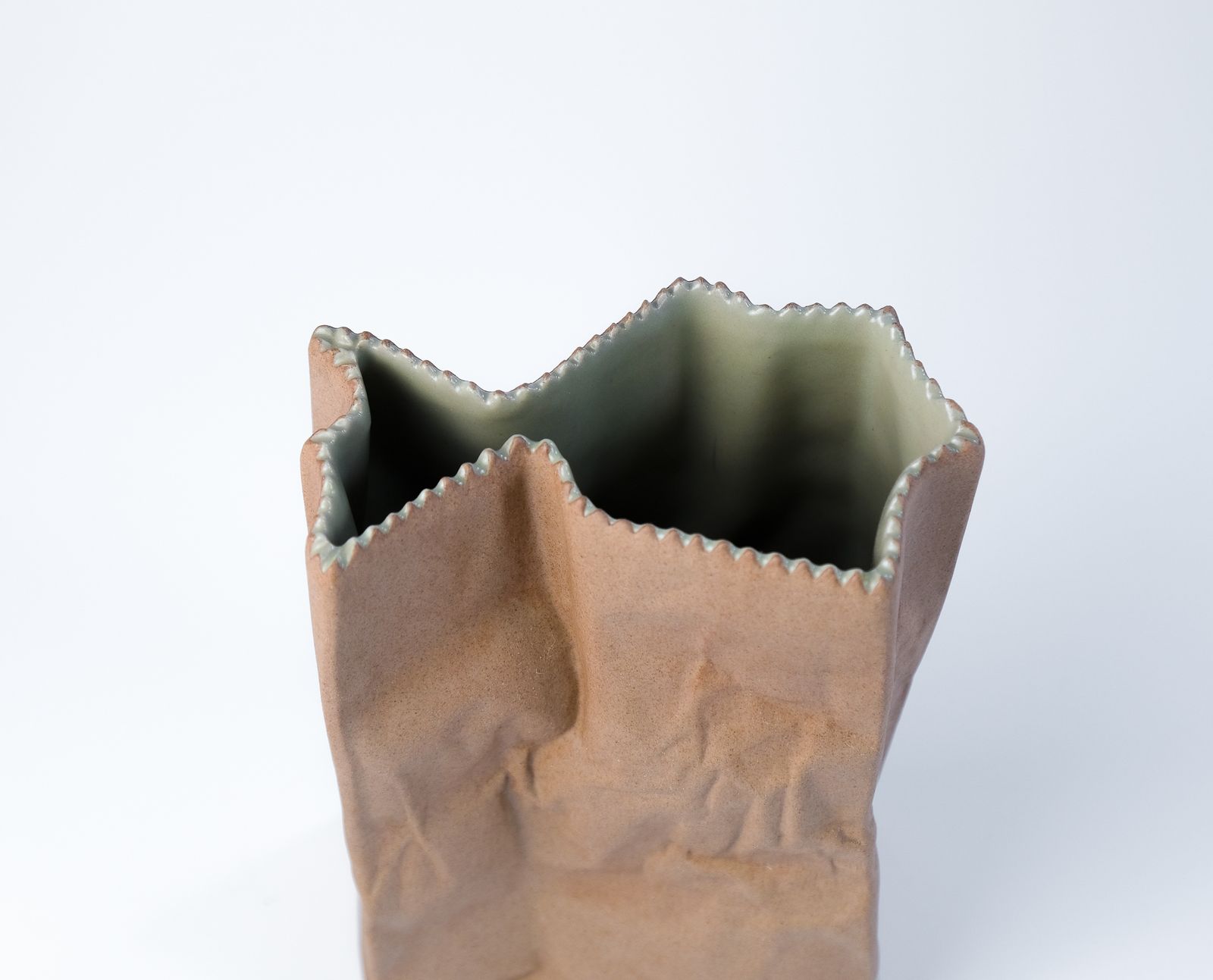 Mid Century Tapio Wirkkala “Paper Bag" Vase For Rosenthal, Germany C.1970s photo vintage