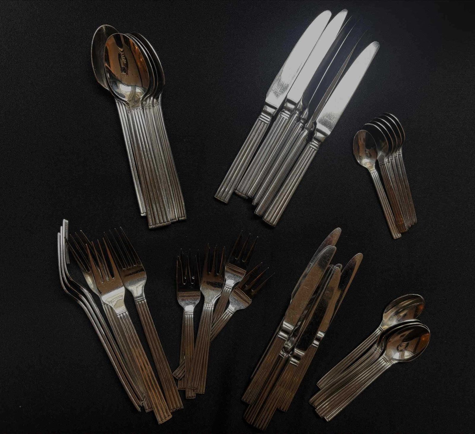 Set Of 42 Flatware Cutlery French Classic Decor Modern Style For 6 Couple Gift Wedding Gift