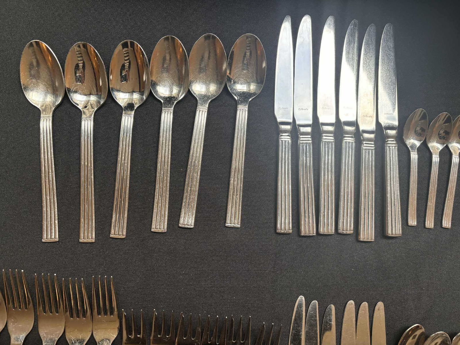 Set Of 42 Flatware Cutlery French Classic Decor Modern Style For 6 Couple Gift Wedding Gift photo vintage