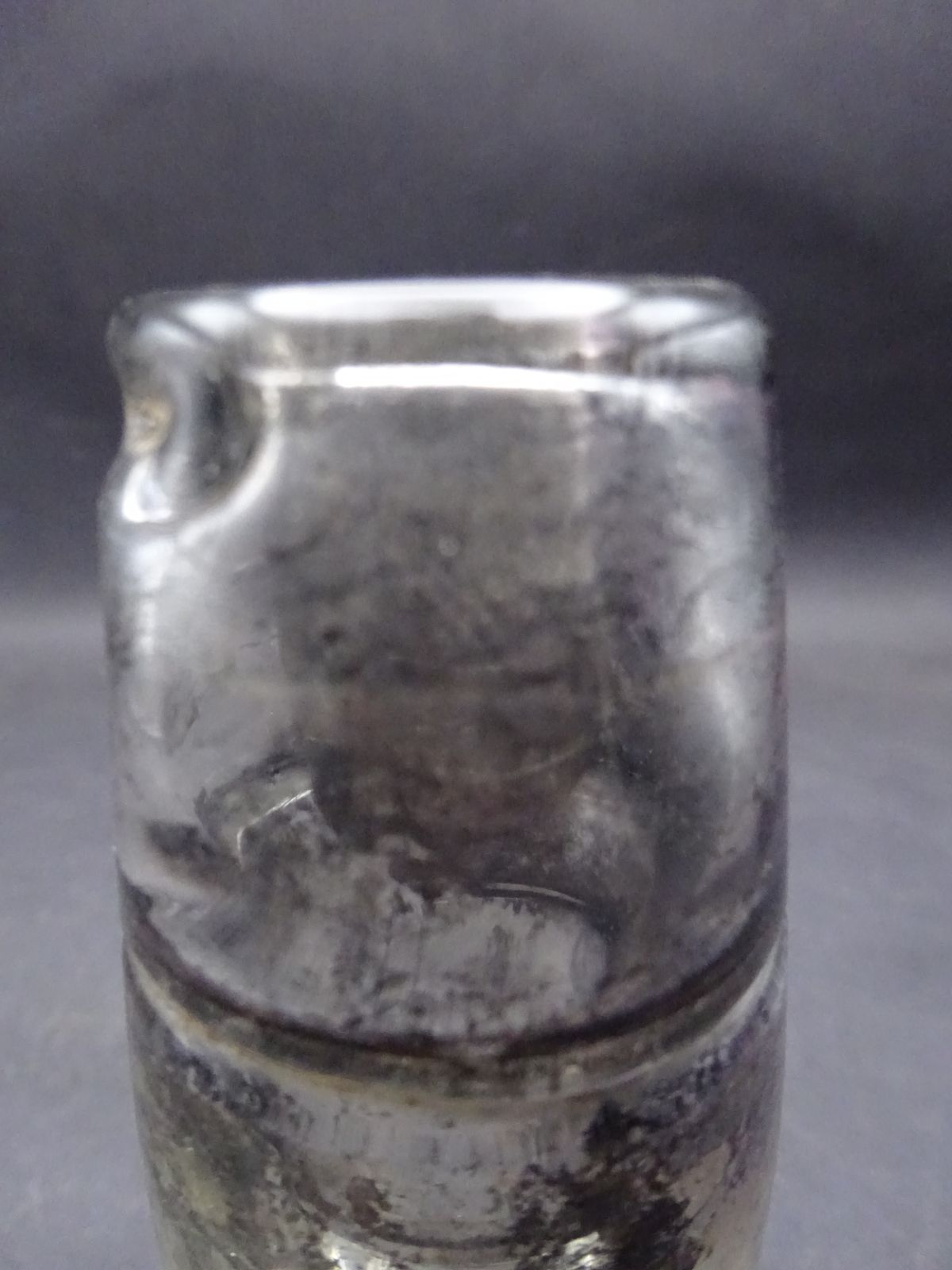 Rare Georgian Double Layered Glass No Spill Inkwell Tally Man/Tax Man/Customs photo buy