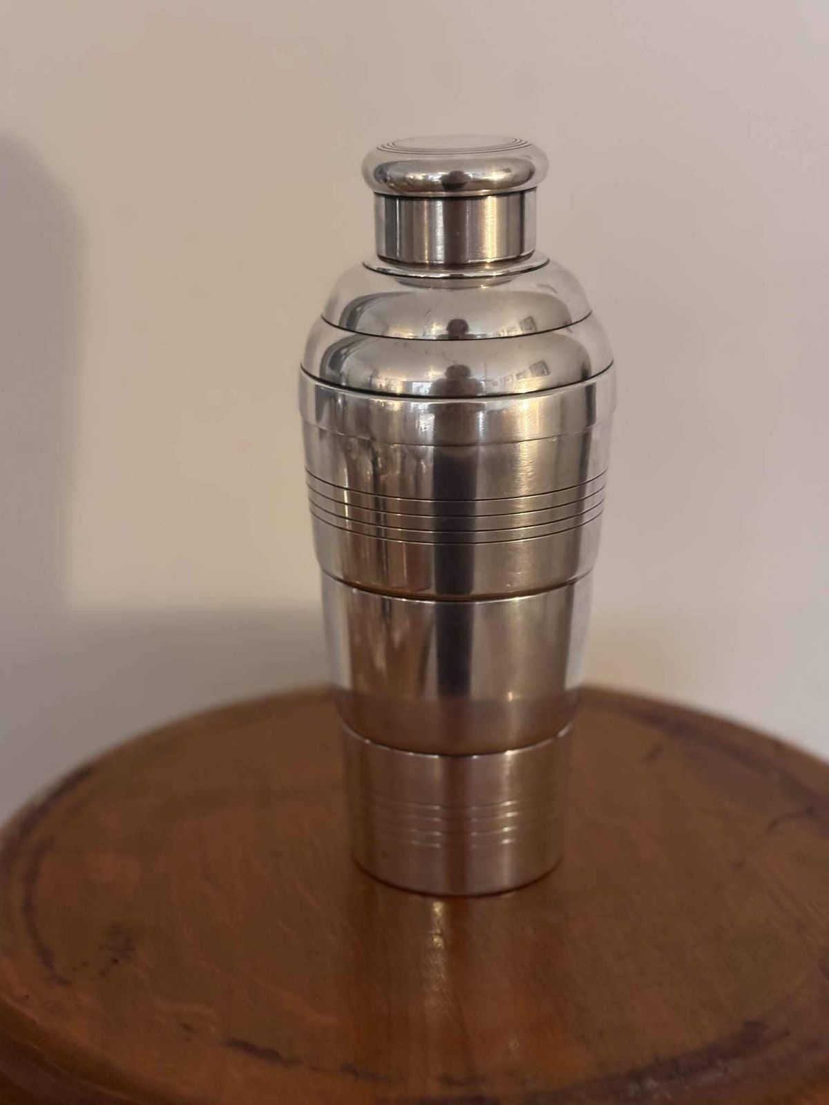 Art Deco Cocktail Shaker Jaren 1920 Verzilverd Barkar Decoratie Mixology Tools Cadeau Kerstcadeau Barware Accessoires photo vintage