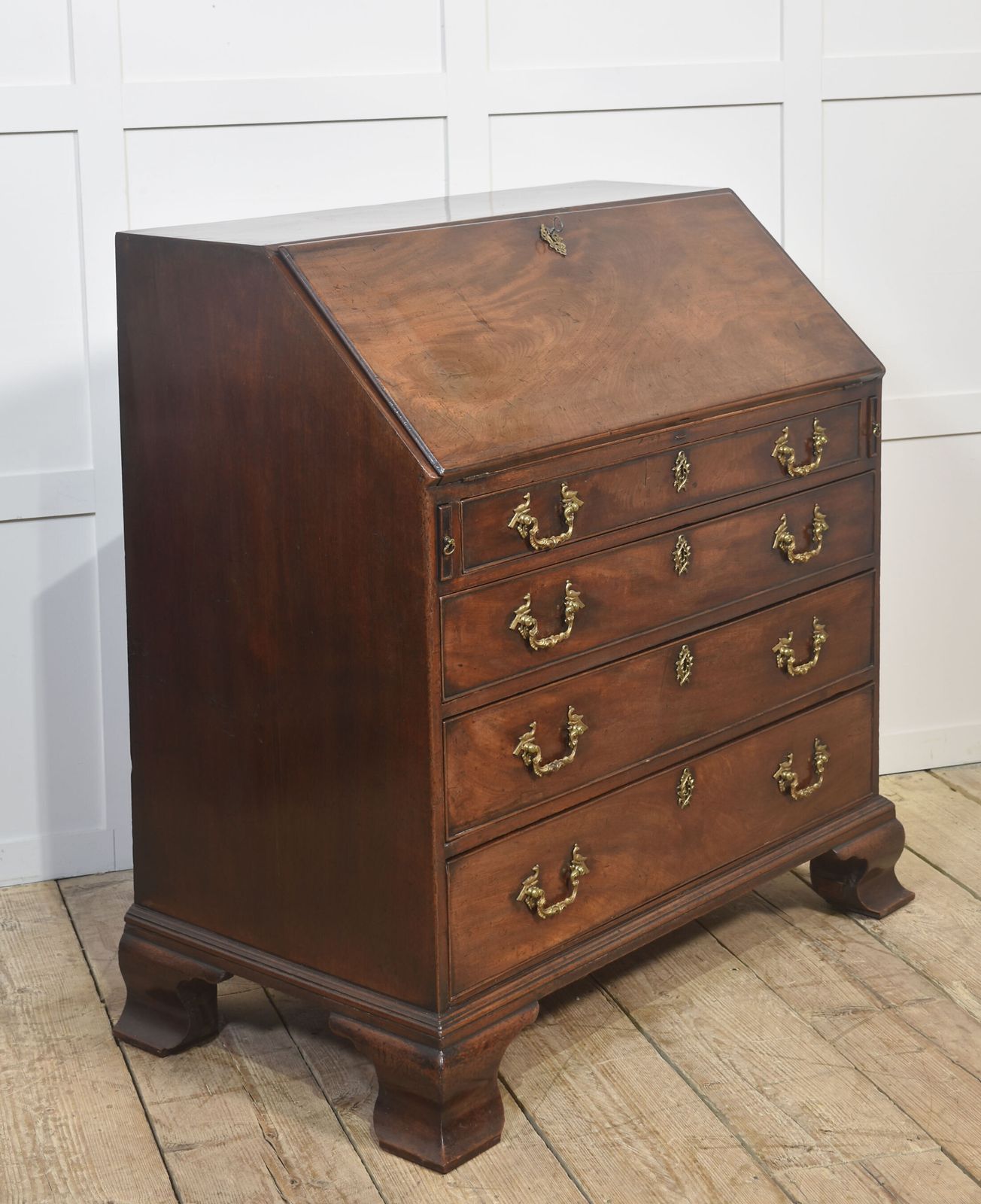 photo for sale George III Mahogany Bureau