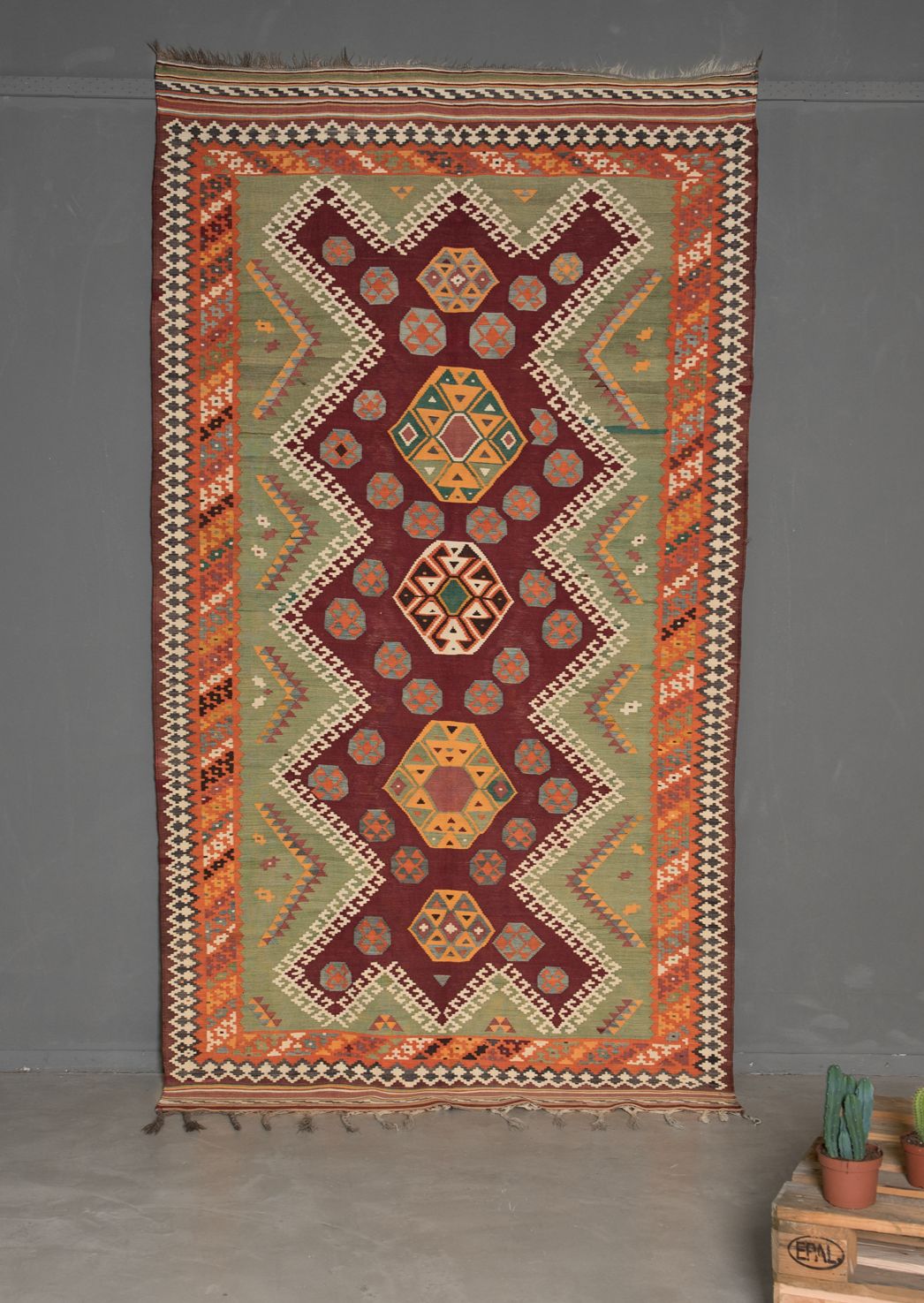Antique Kilim Rug 'Patoug', 1800s