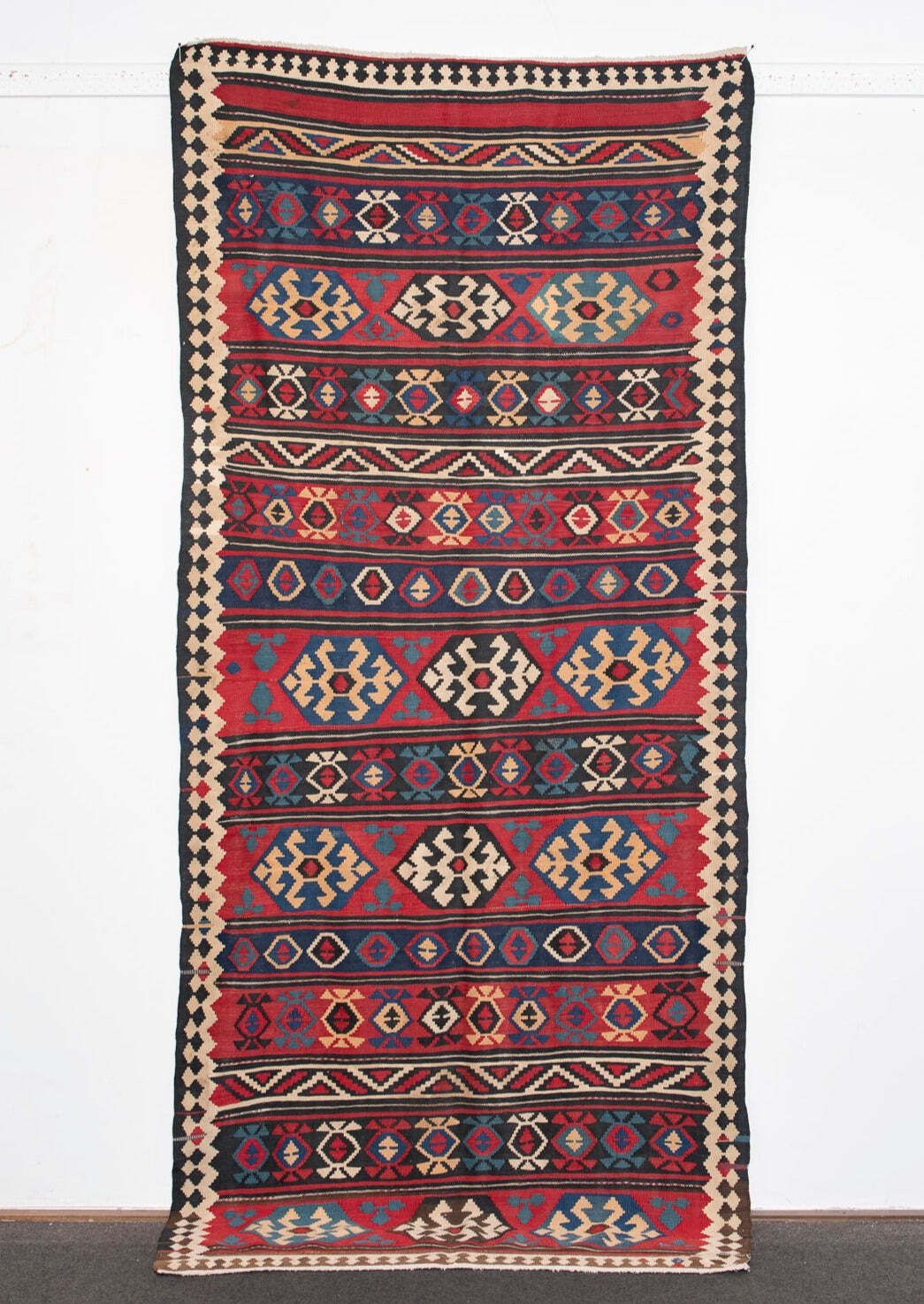 Antique Kilim Rug 'High Low', 1930s