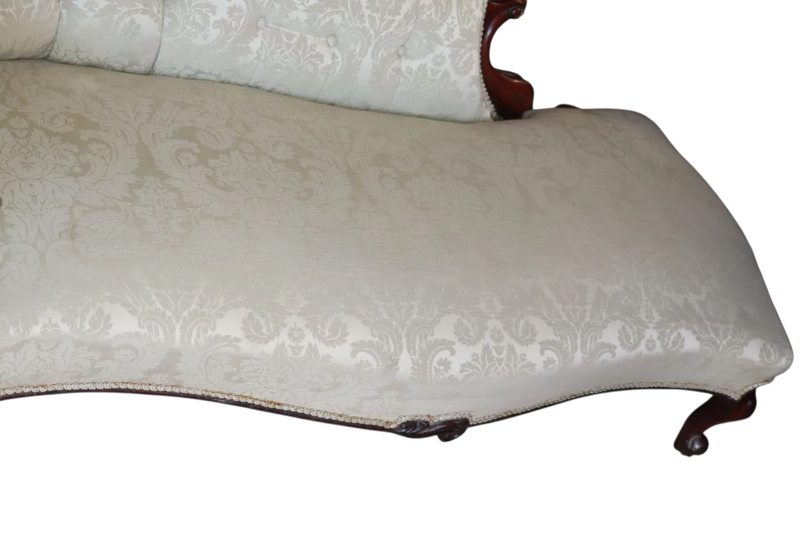 Victorian Mahogany Chaise Longue / Antique Lounge Sofa / Day Bed photo vintage
