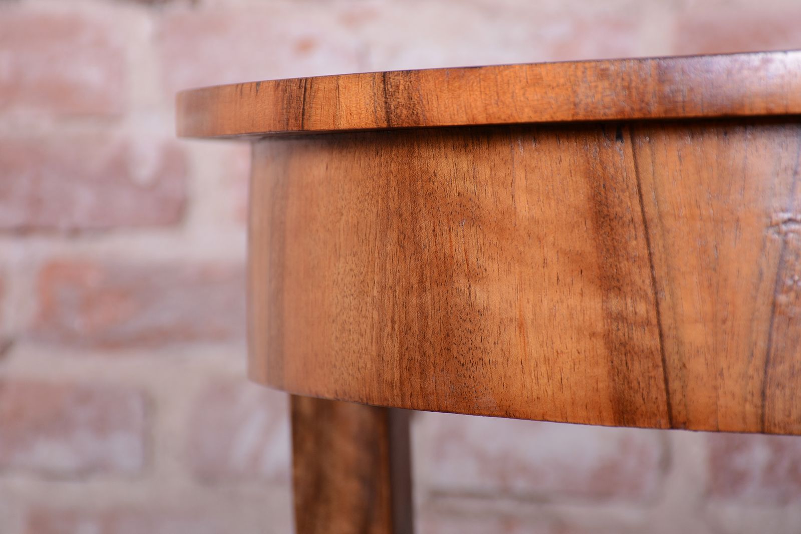 Restored Biedermeier Side Table, Walnut, Revived Polish, Austria 1820s photo 1700.0