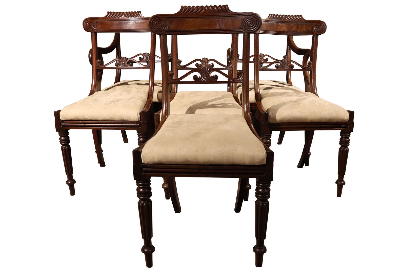 A Good Set Of Six Mahogany Dining Chairs In The Manner Of Gillows, Circa 1830 photo for sale