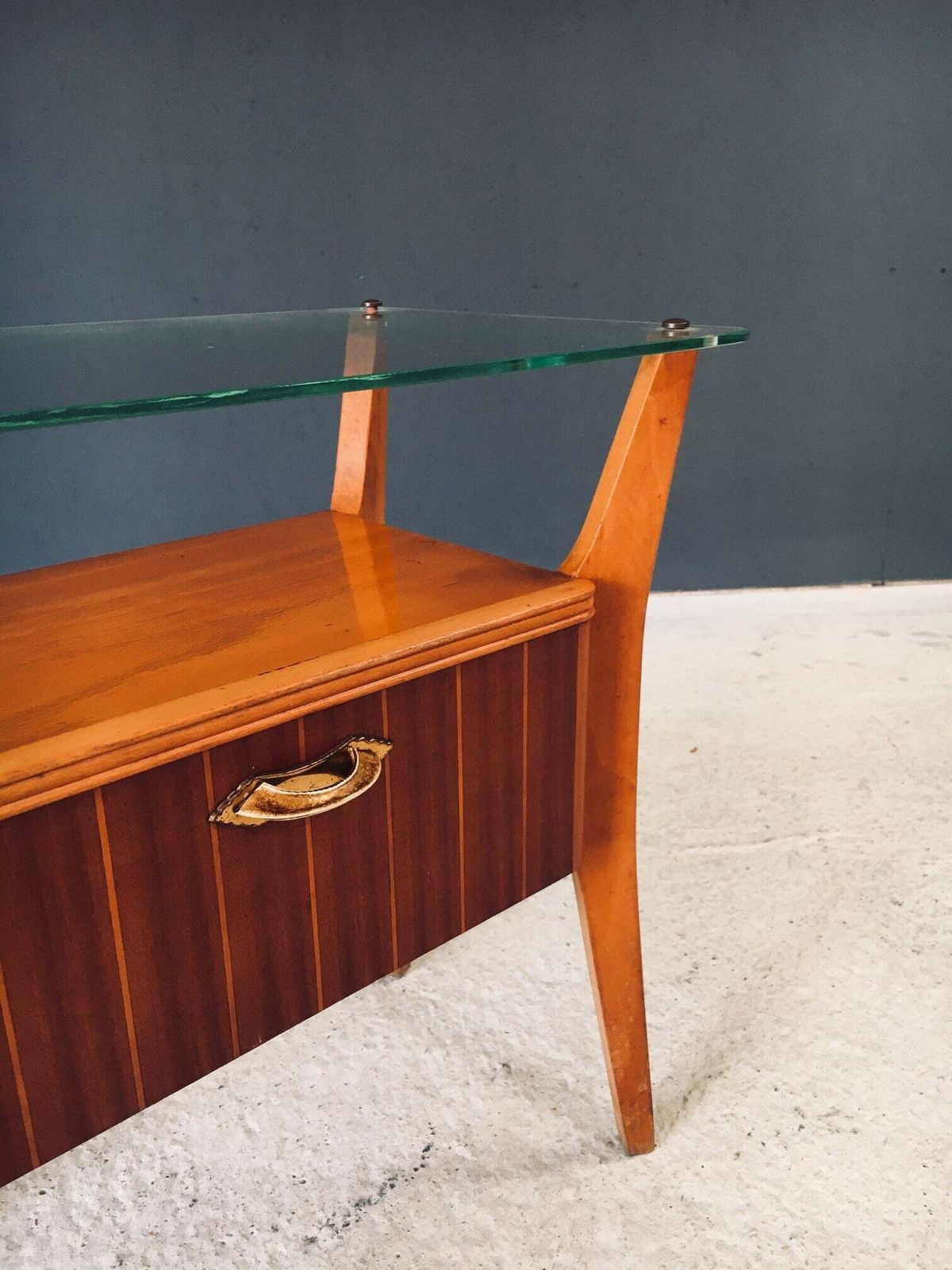photo buy Midcentury Design Bedside Table By Gio Ponti For La Permanente Mobili Cantu, Italy 1950's