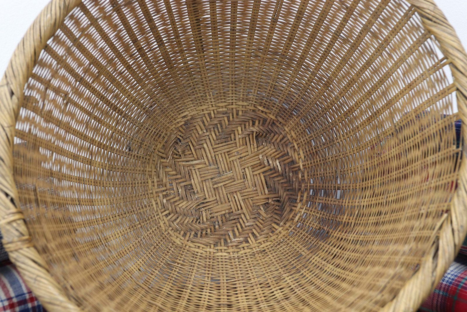 Mid 20th Century Handwoven Okimono Kago Style Japanese Basket (2) photo 75.0