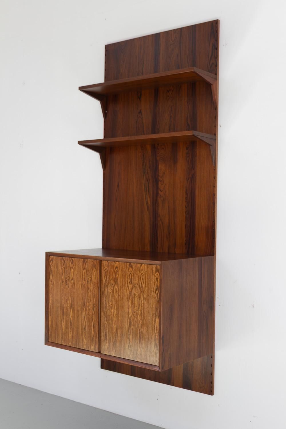 Danish Modern 1 Bay Walnut Modular Wall Unit By Poul Cadovius For Cado 1960s. photo furniture