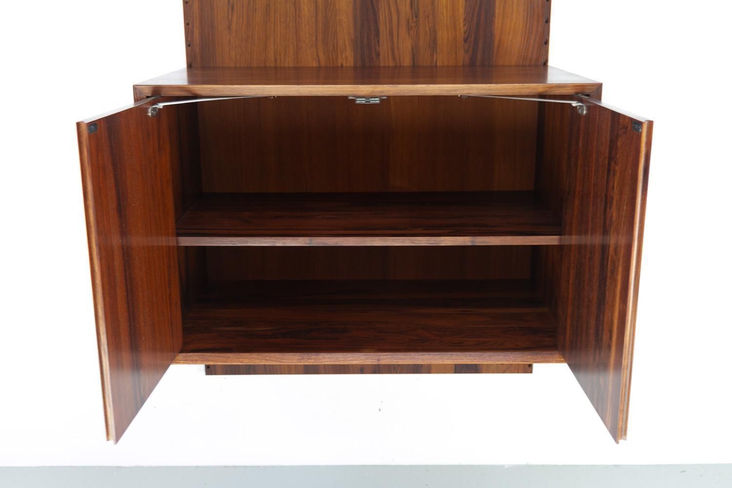 Danish Modern 1 Bay Walnut Modular Wall Unit By Poul Cadovius For Cado 1960s. photo Furniture