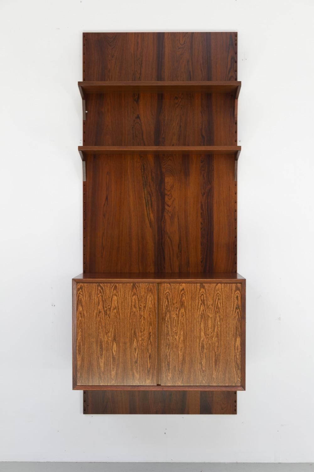 1430.0 Danish Modern 1 Bay Walnut Modular Wall Unit By Poul Cadovius For Cado 1960s. photo