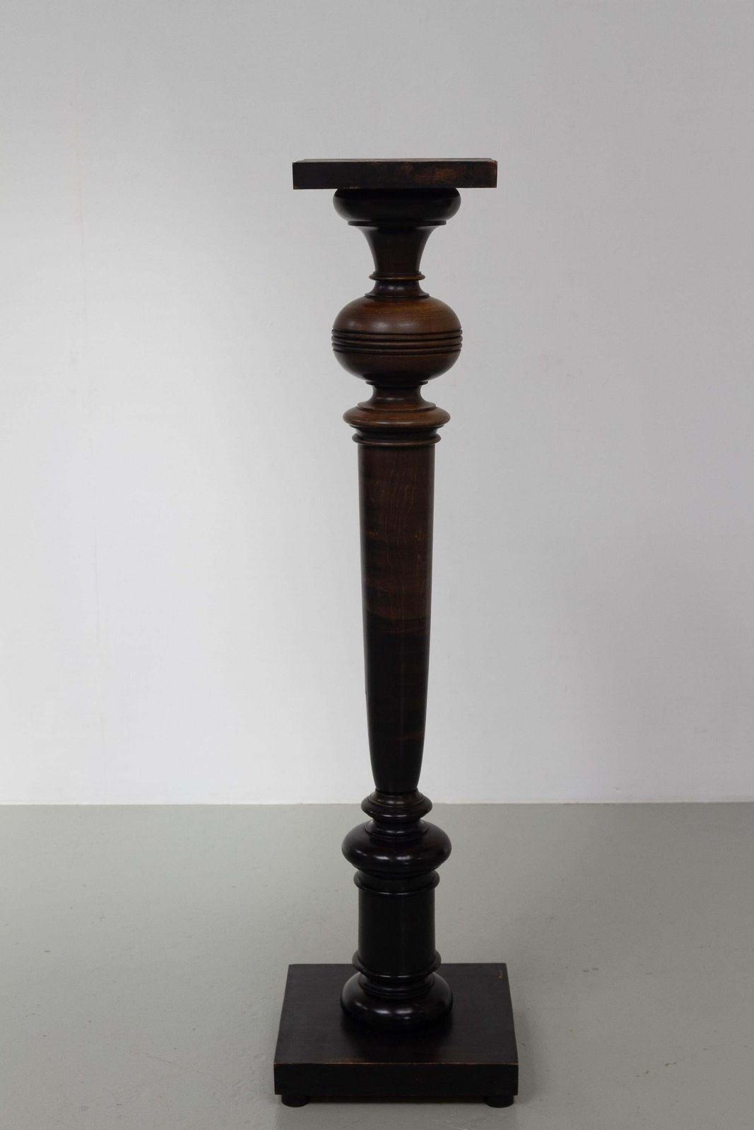 Danish Antique Wooden Pedestal Column, 1910s. photo furniture