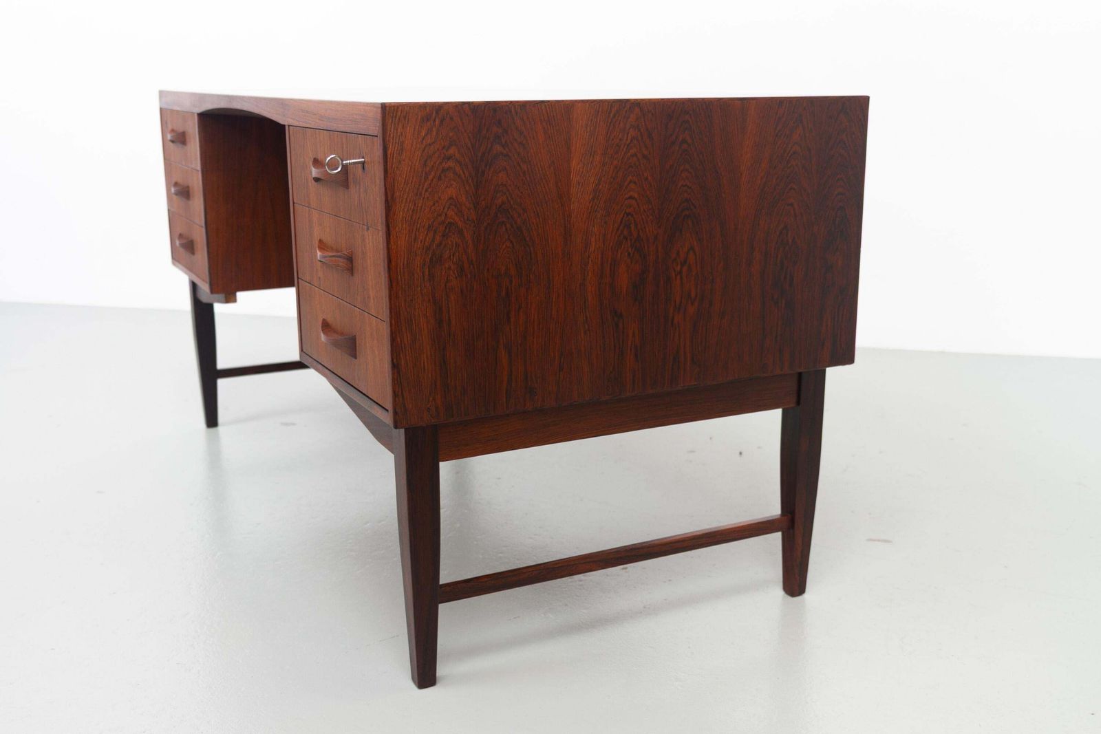 2181.0 Danish Mid Century Freestanding Rosewood Desk By Clausen & Søn, 1960s. photo