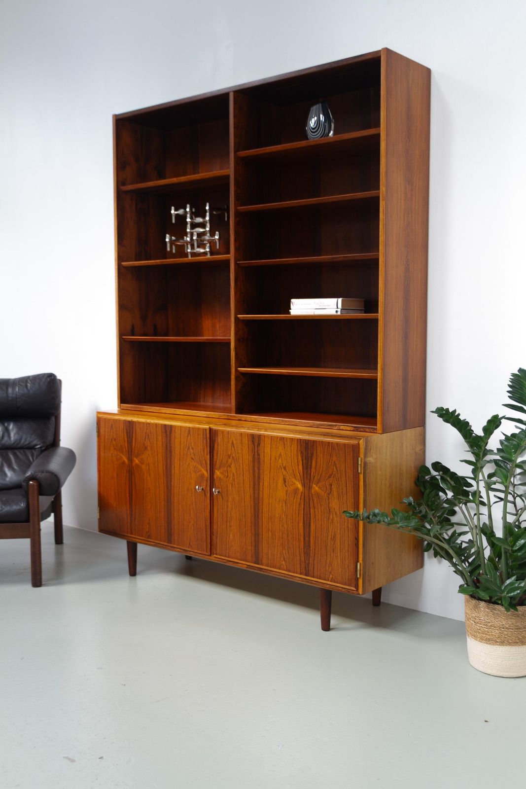 Danish Rosewood Bookcase With Sideboard By Carlo Jensen For Hundevad, 1960s. photo 2138.0