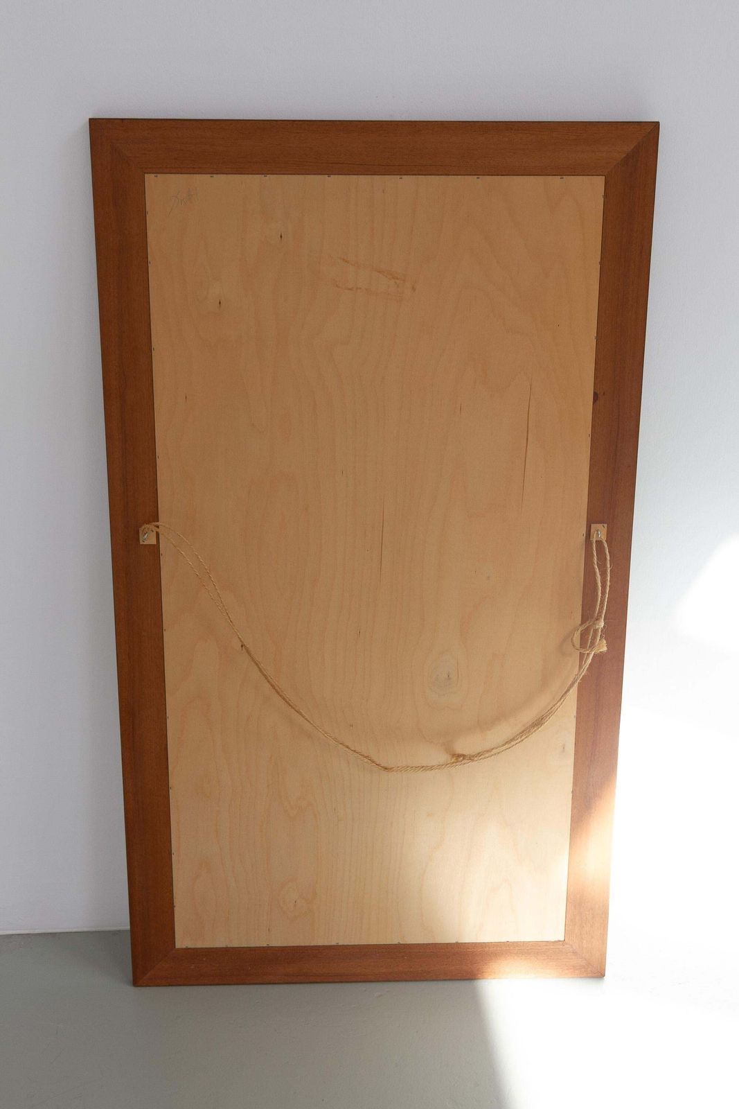 photo furniture Large Danish Mid Century Modern Rosewood Mirror, 1970s.