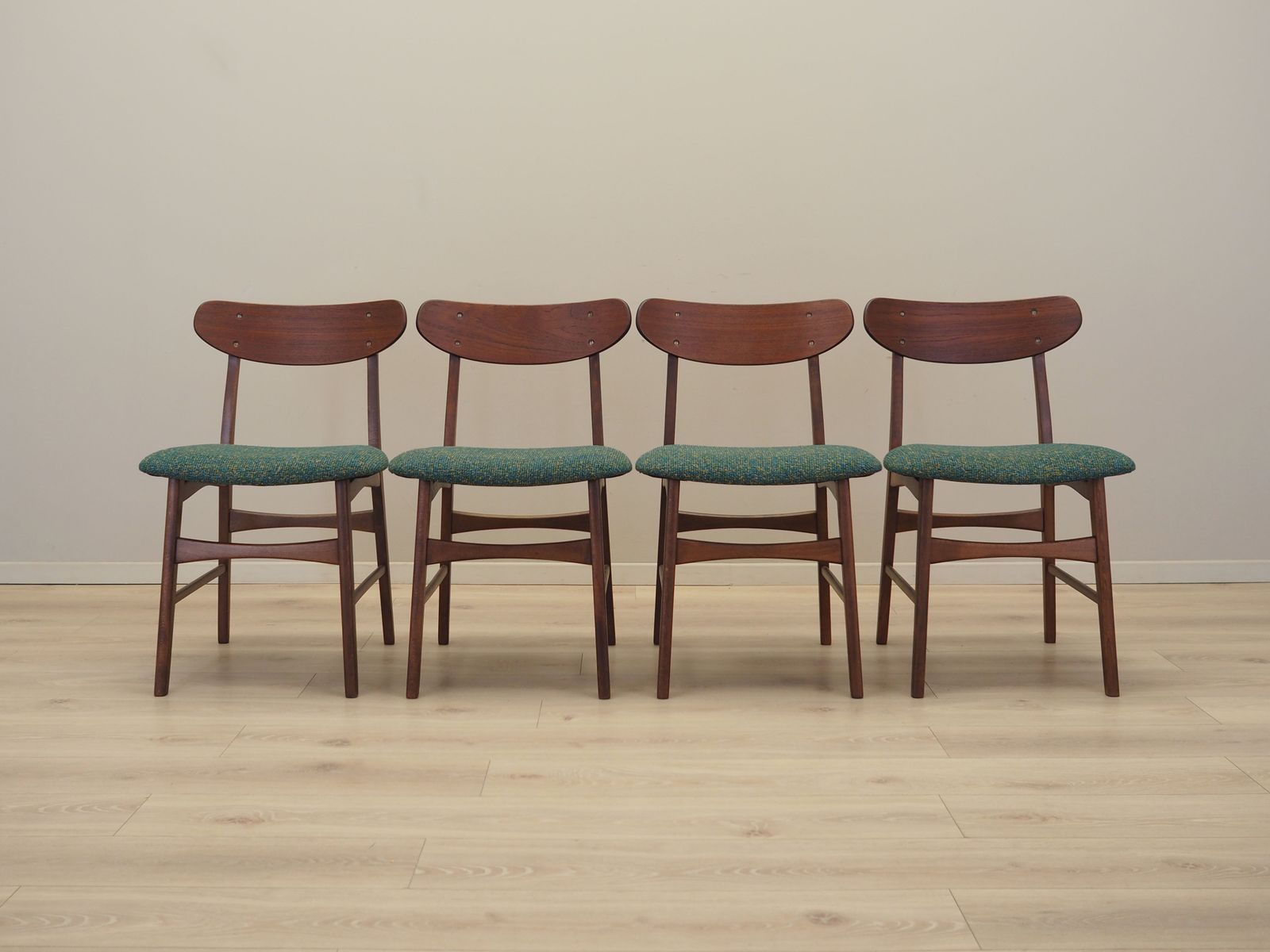 Set Of Four Teak Chairs, Danish Design, 1970s, Production: Denmark photo Furniture