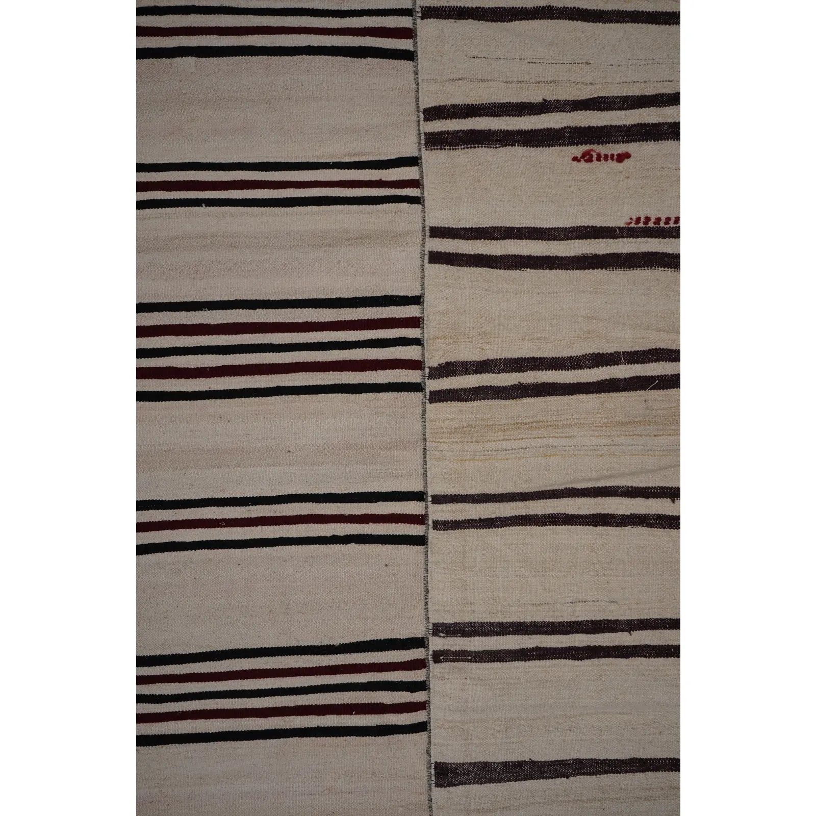 Vintage Oversized Striped Turkish Kilim Rug 9' X 12'3'' photo furniture