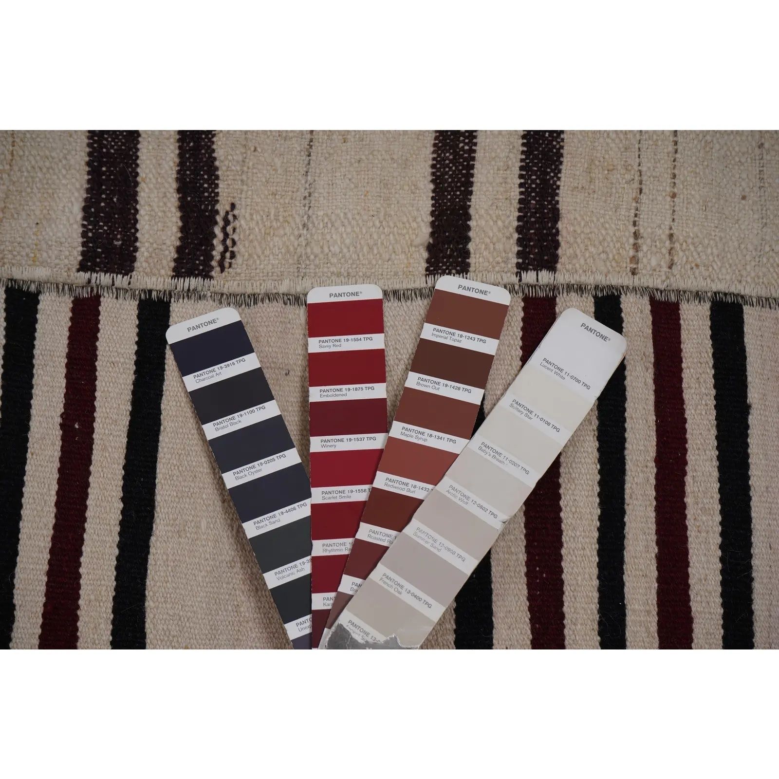 photo for sale Vintage Oversized Striped Turkish Kilim Rug 9' X 12'3''