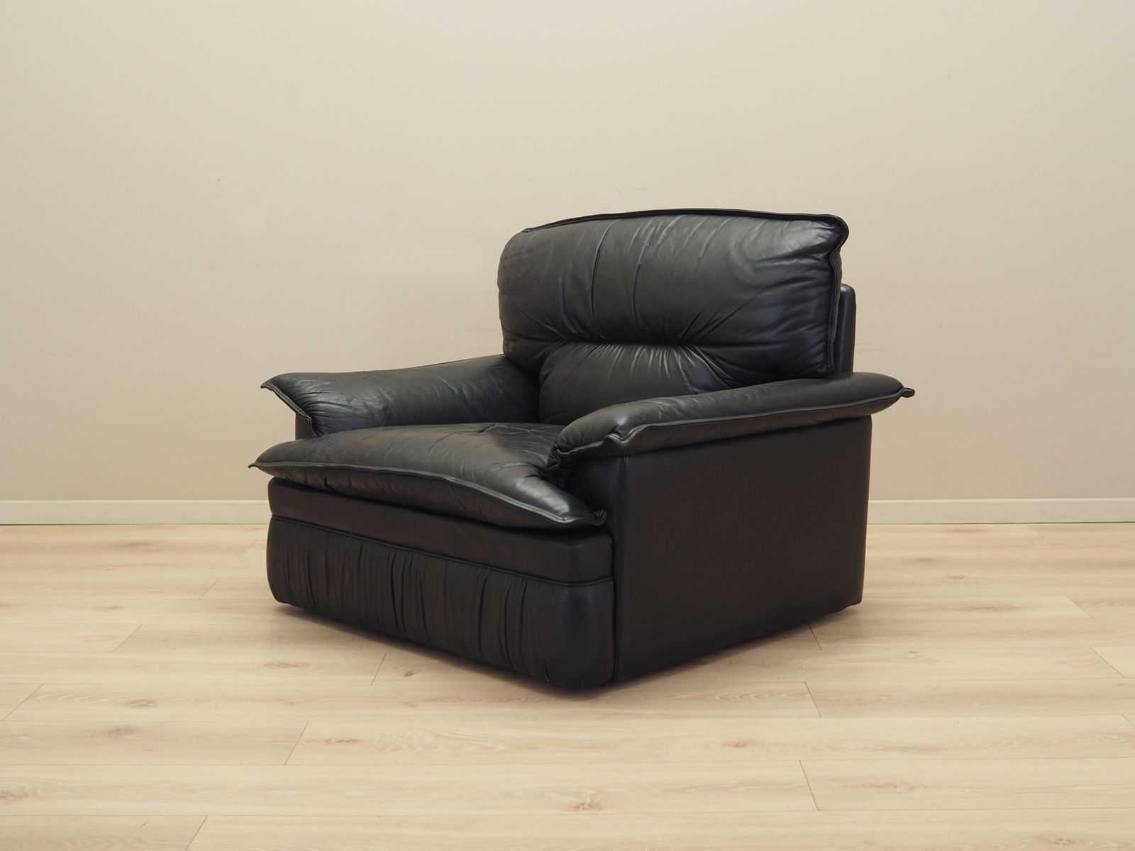 Leren Fauteuil, Italiaans Design, Ca. Jaren 1960, Productie: Italië photo 759.0