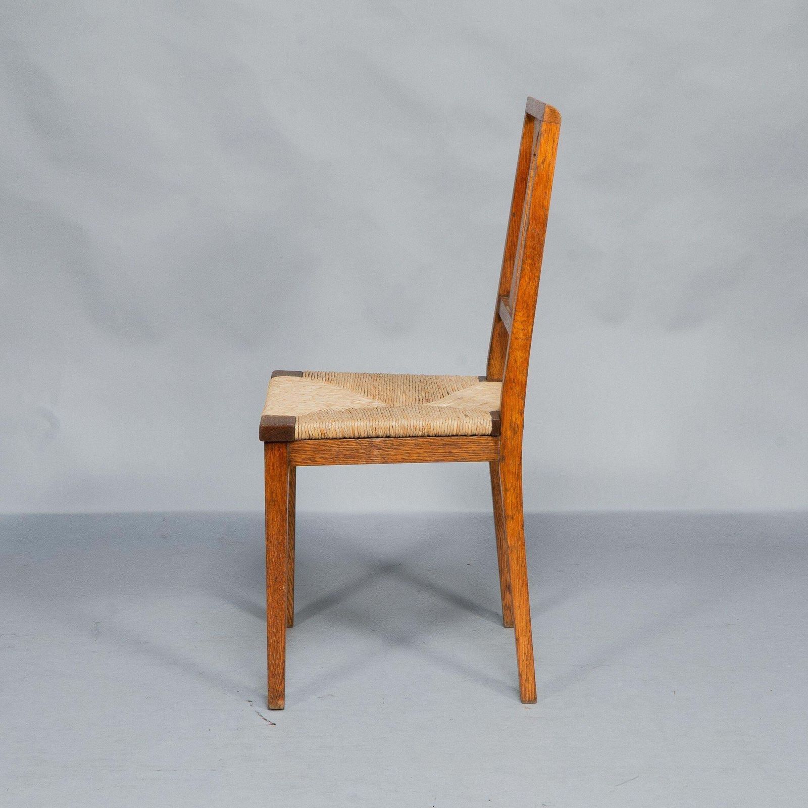 Wylie & Lochhead. Pair Of Arts & Crafts Oak Side Chairs photo buy