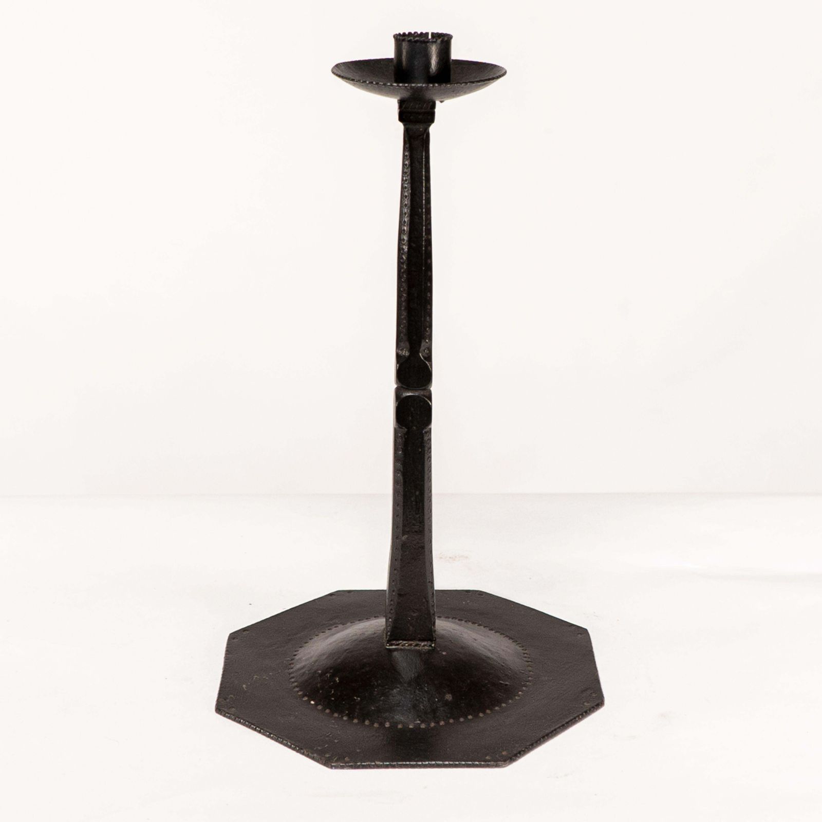 Ernest Gimson & Made By Alfred Bucknell. A Rare Unusually Tall Steel Candlestick photo 3264.0