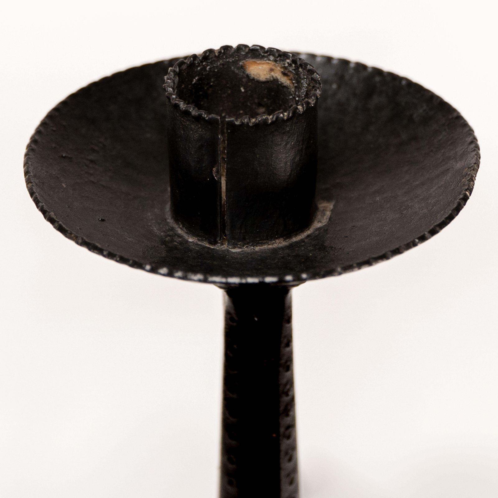 photo furniture Ernest Gimson & Made By Alfred Bucknell. A Rare Unusually Tall Steel Candlestick