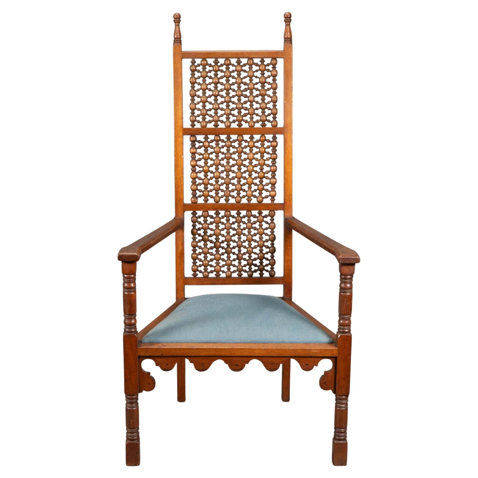 DR C Dresser, Attributed. A Moorish Style Walnut Armchair photo furniture
