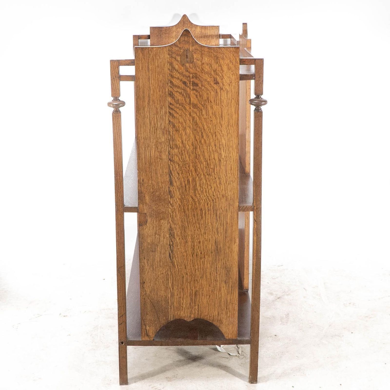 A Glasgow School Arts & Crafts Oak Buffet W/ Plank Sides And Central Plank Back photo for sale