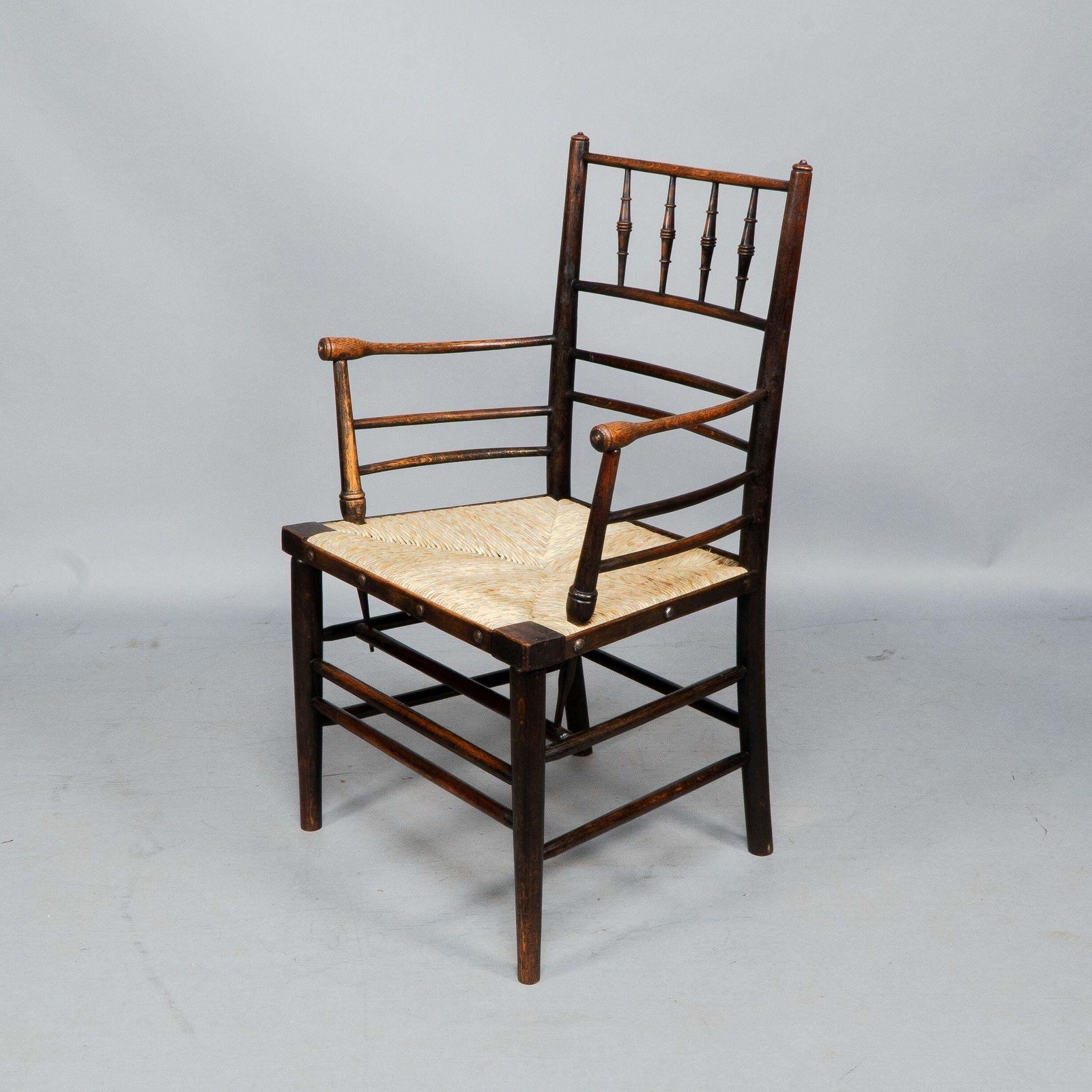 Attributed To Philip Webb Rare Pair Of Large Sussex Armchairs, Fully Restored photo 4488.0