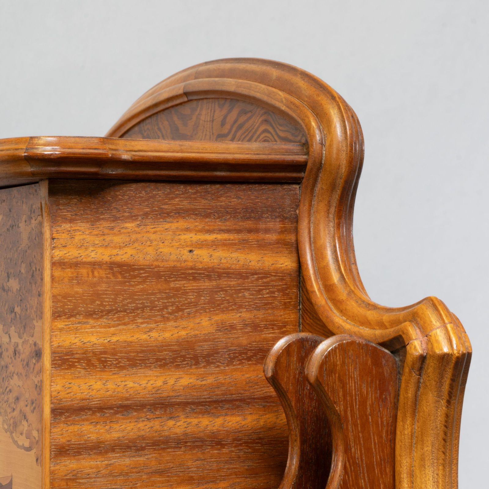 15348.0 Emile Galle. An Art Nouveau Walnut Writing Desk With Exceptional Inlaid Scenery photo