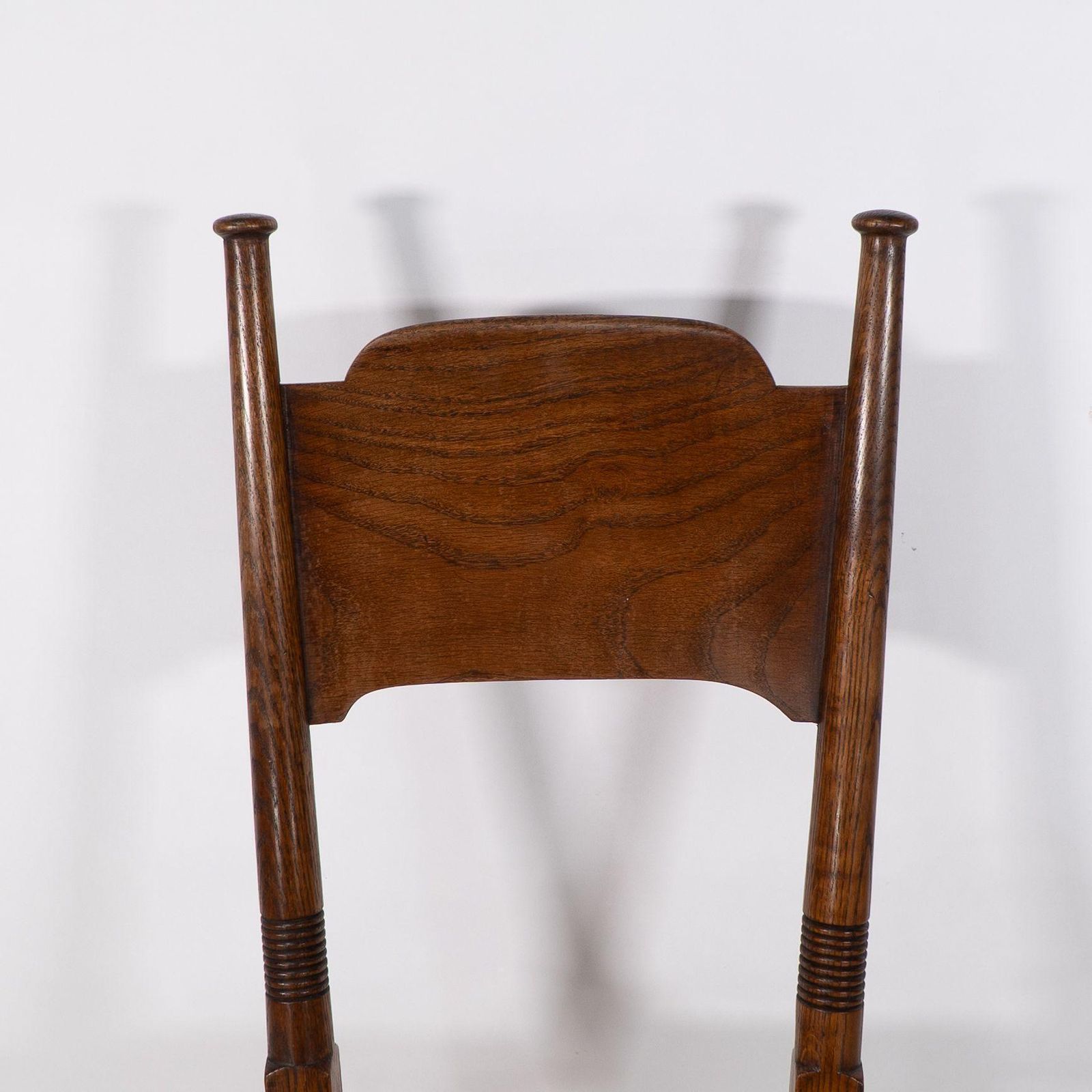 photo furniture William Birch. Liberty & Co. A Arts And Crafts Rush Seat Oak Dining Chair