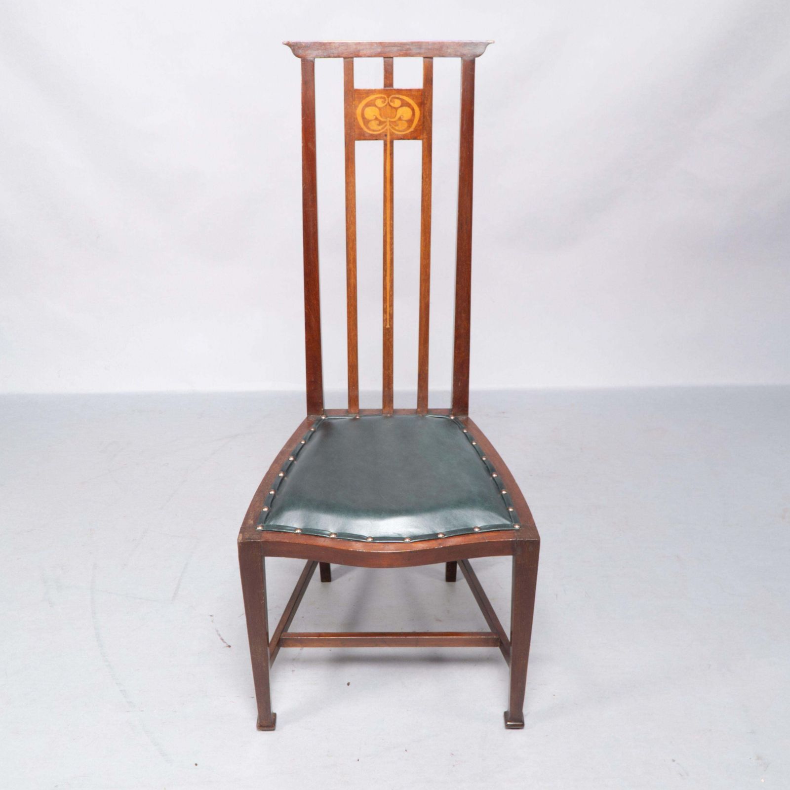 Joseph Maria Olbrich Attributed. An Art Nouveau Inlaid Side Chair. photo furniture