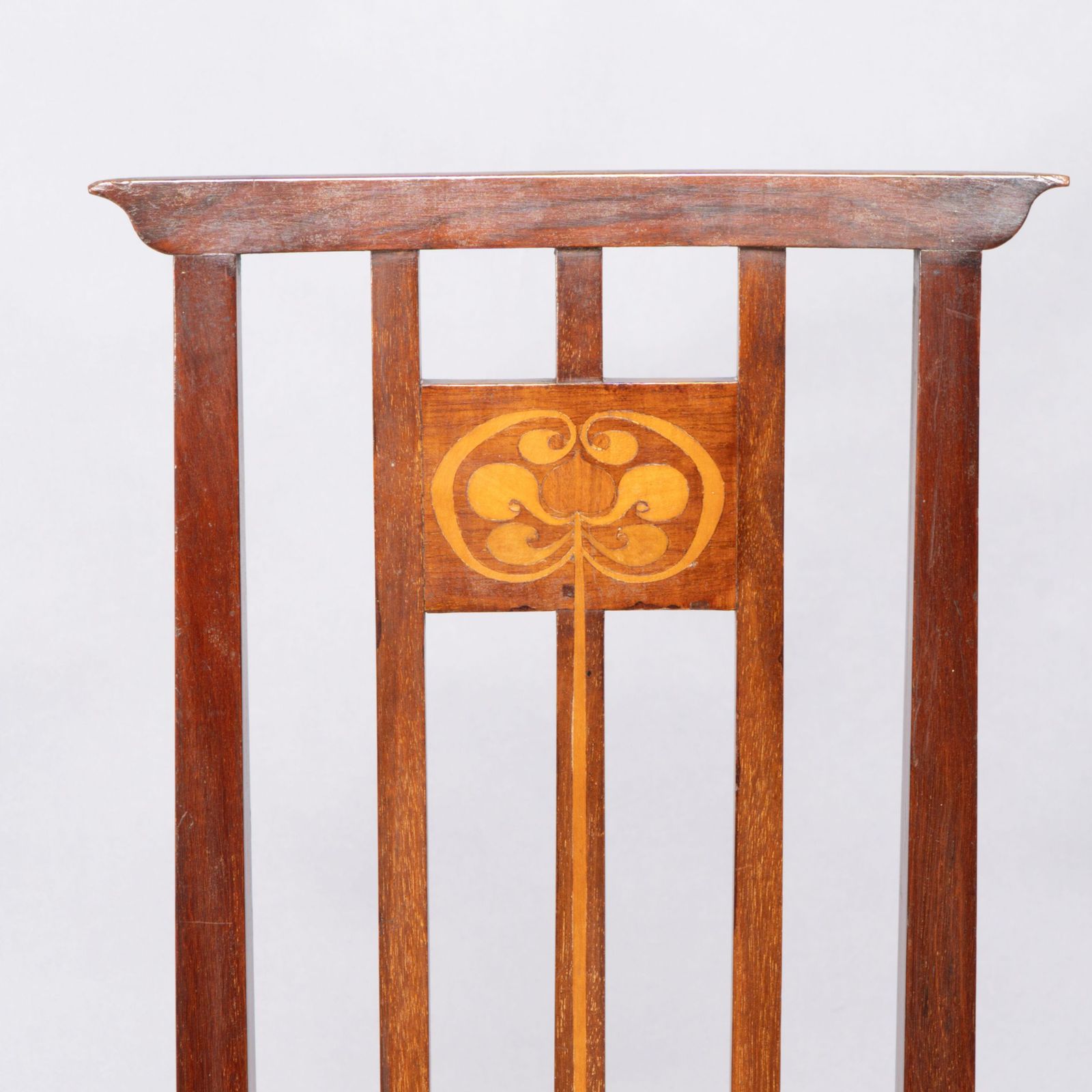 photo furniture Joseph Maria Olbrich Attributed. An Art Nouveau Inlaid Side Chair.