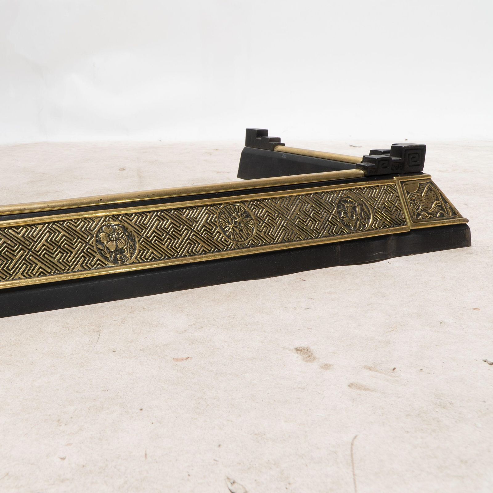 photo buy Thomas Jeckyll For Barnard Bishop & Barnard. An Aesthetic Movement Brass Fender