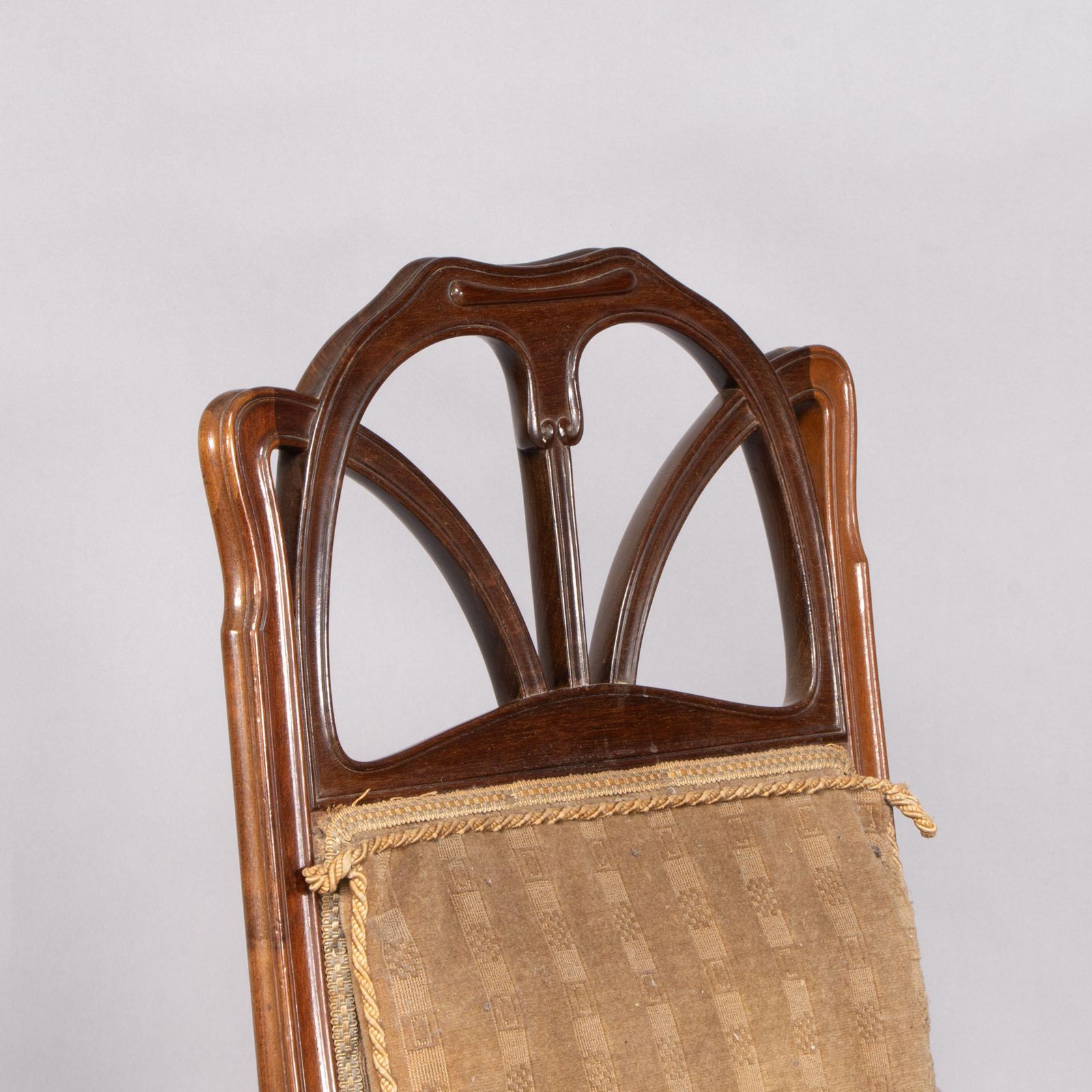 photo furniture Louis Majorelle. Art Nouveau Carved Walnut Armchair With Original Period Fabric