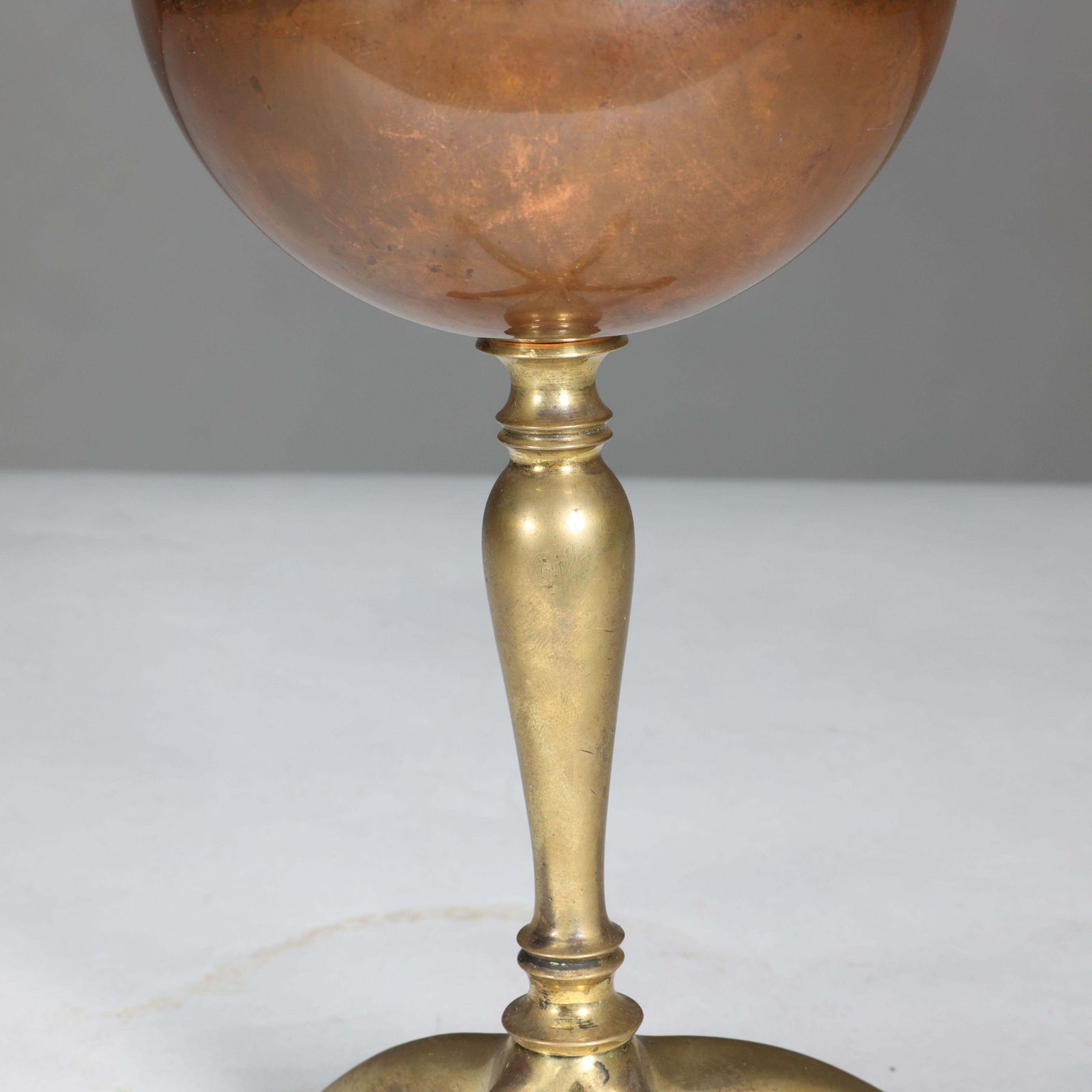 Was Benson. An Arts And Crafts Four Leg Table Oil Lamp Converted To Electricity photo vintage