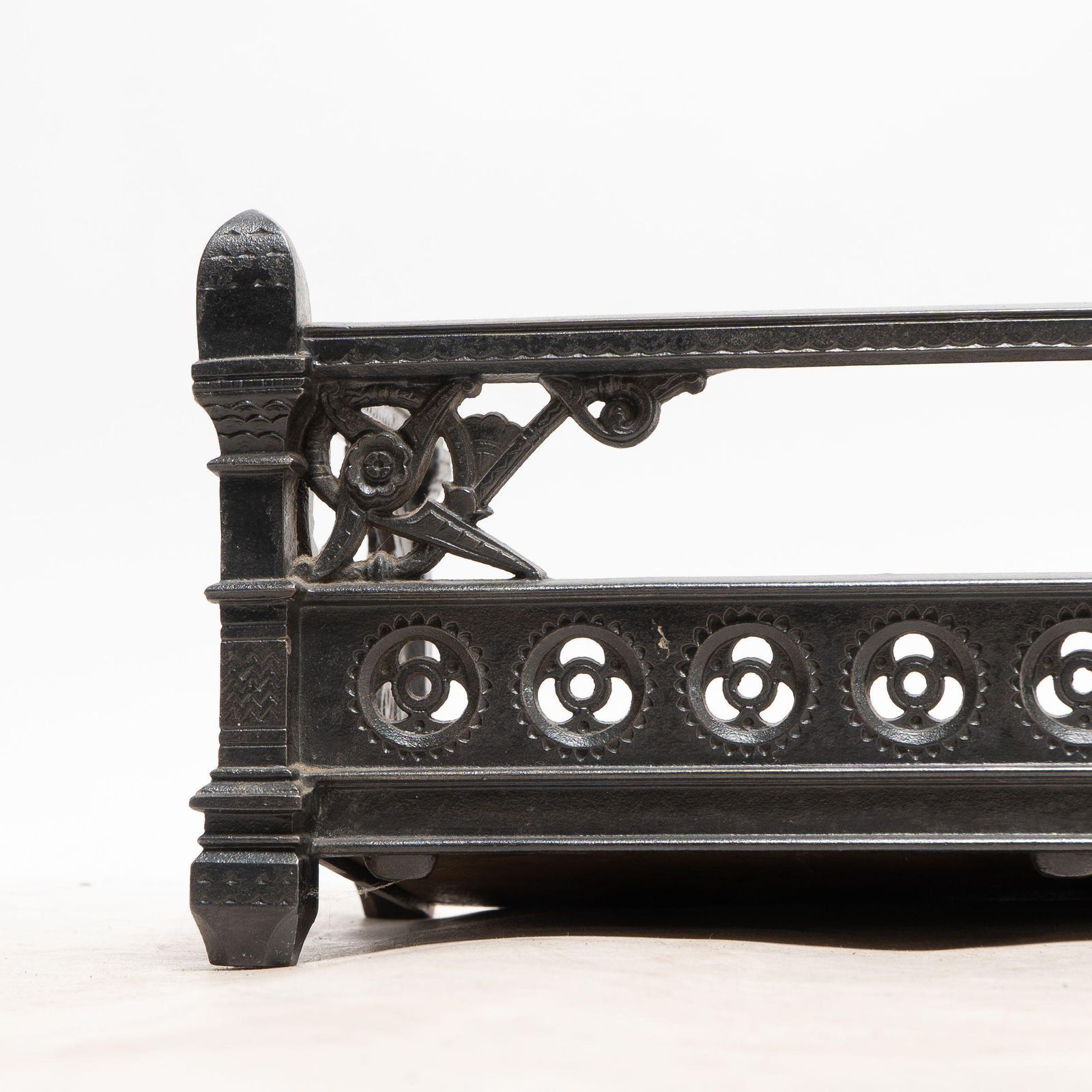 DR Christopher Dresser For Coalbrookdale. An Aesthetic Movement Cast Iron Fender photo Home Fixtures