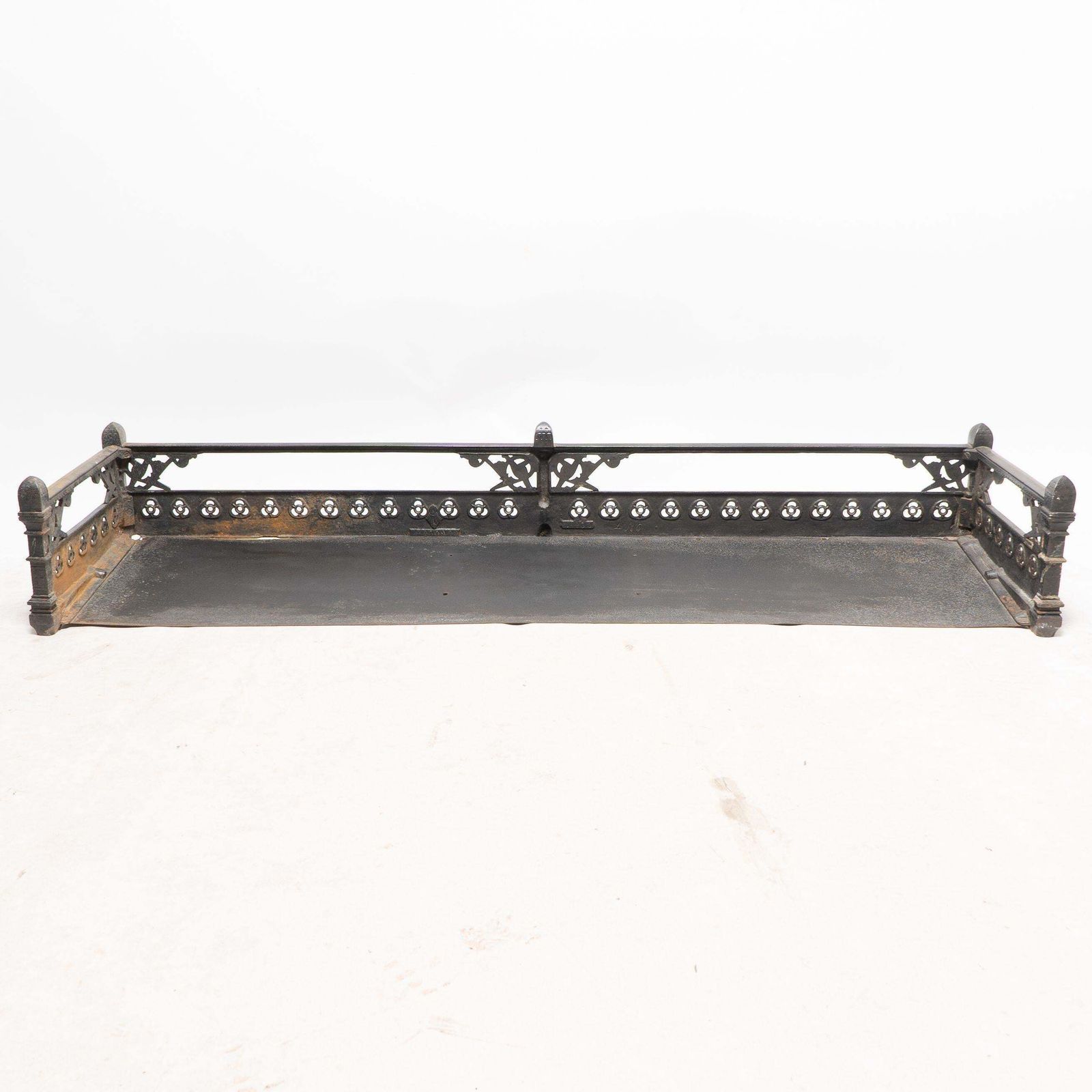 photo furniture DR Christopher Dresser For Coalbrookdale. An Aesthetic Movement Cast Iron Fender